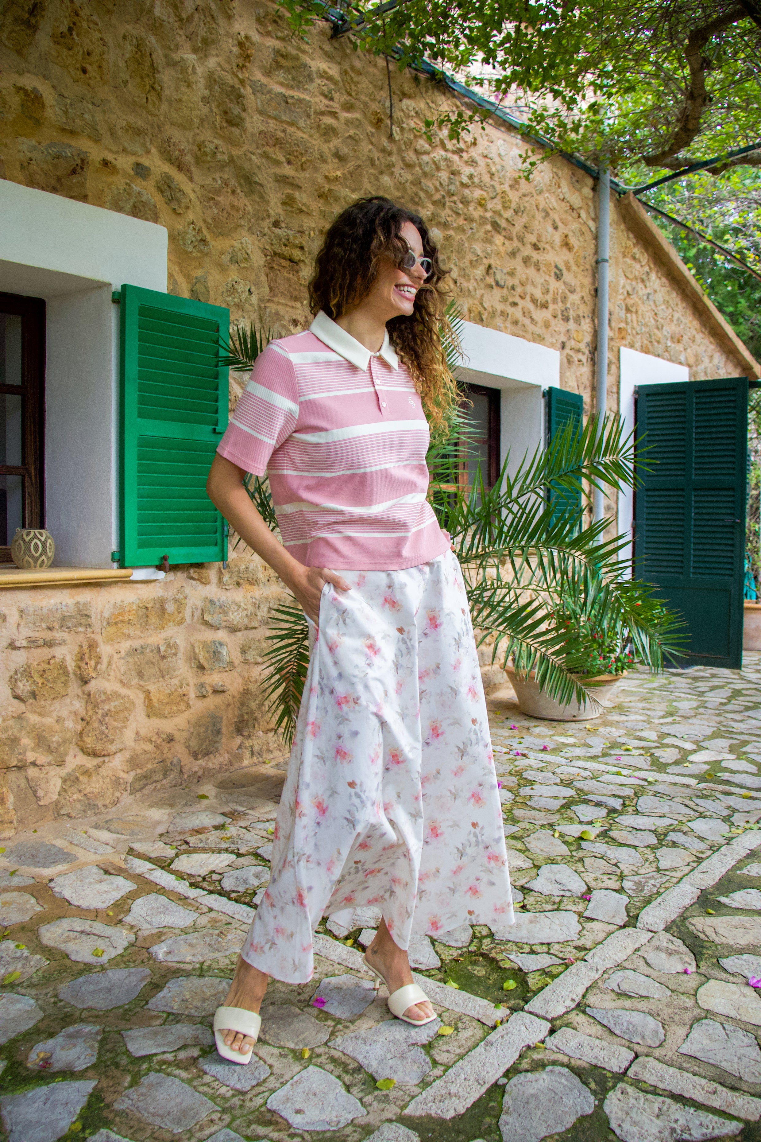 CRAS Alaniscras Blouse T-shirt 8091 Creamy Blush Stripe