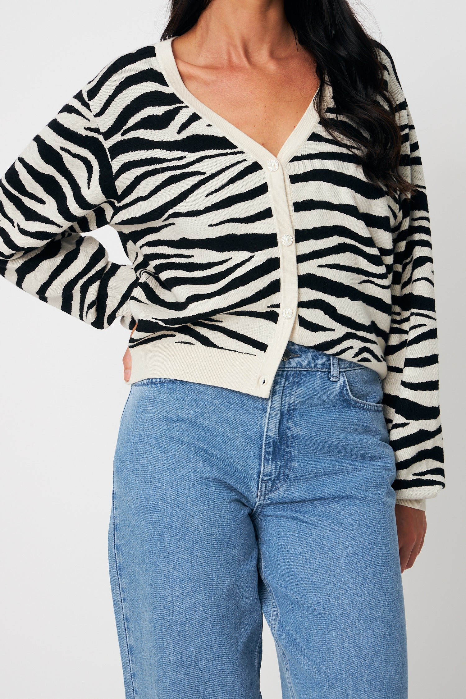 CRAS Angiecras Cardigan Knit 8087 Zebra