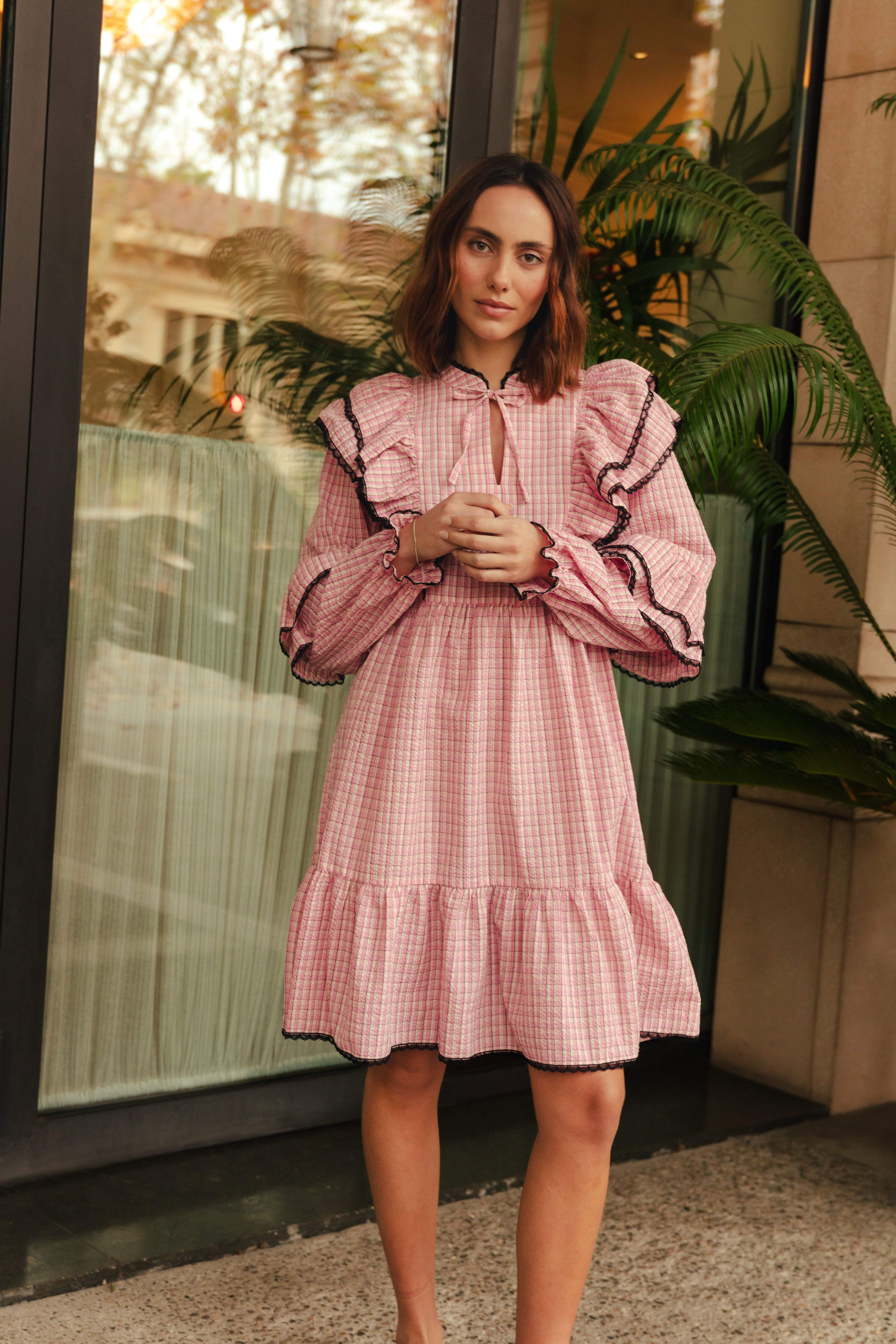 CRAS Aspacras Dress Dress 8114 Pink Check