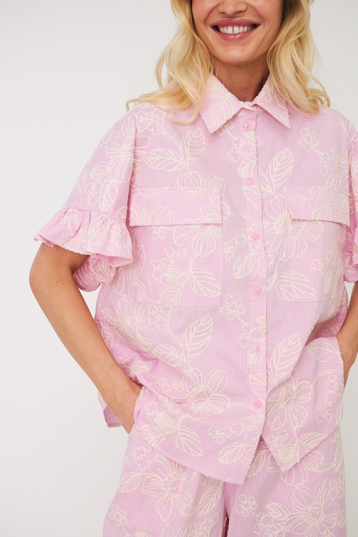 CRAS Barberacras Shirt Shirt 8070 Pink Stripe