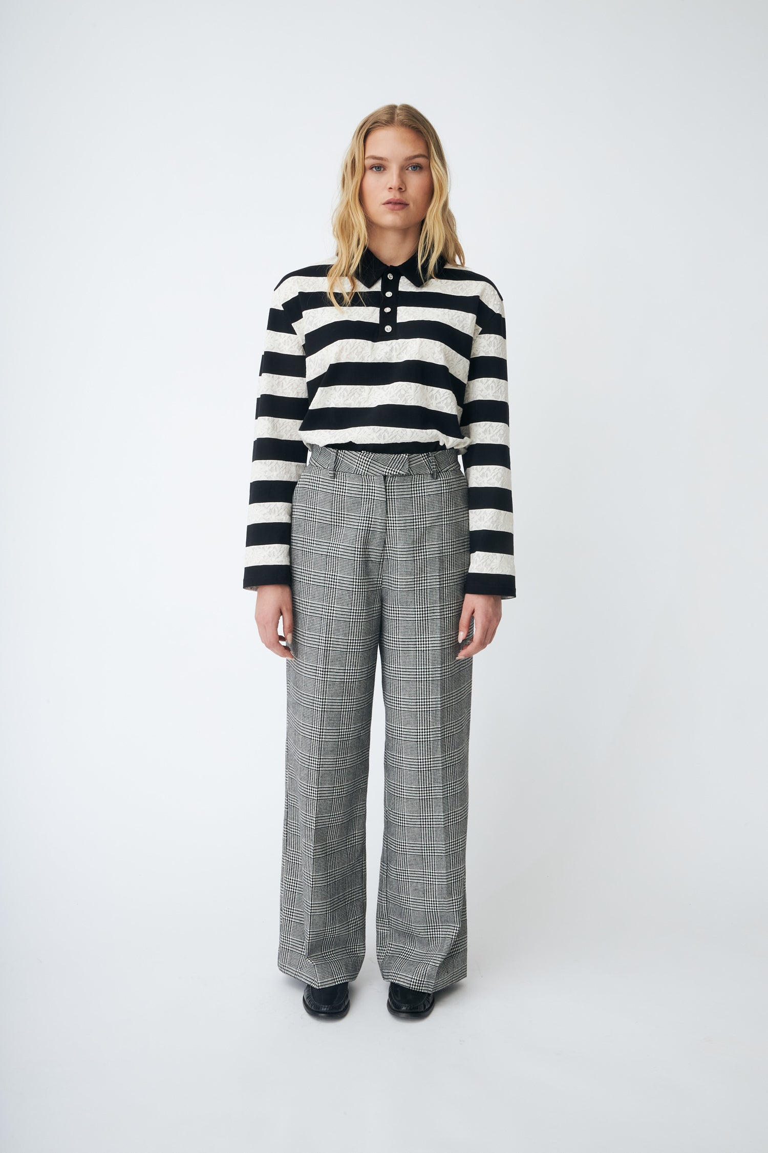 CRAS Beacras Blouse Blouse 8122 Black White Stripe