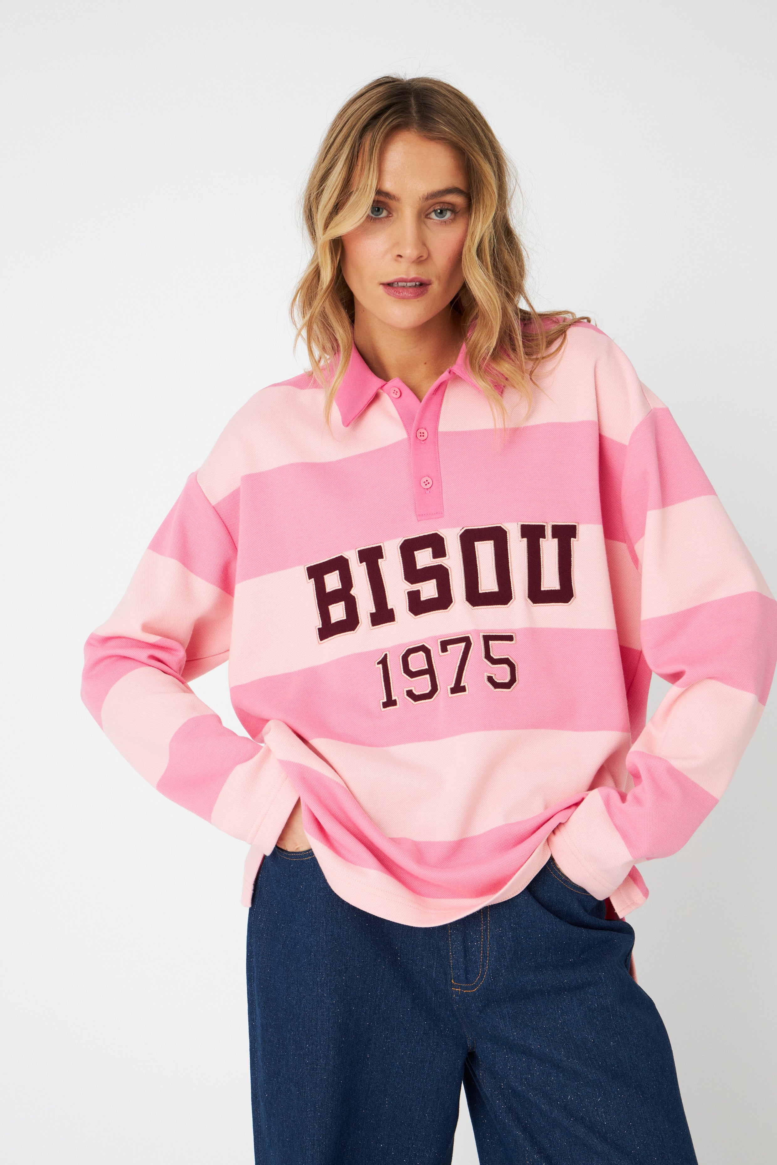 CRAS Bisoucras Blouse Blouse 8127 Pale Pink Stripe