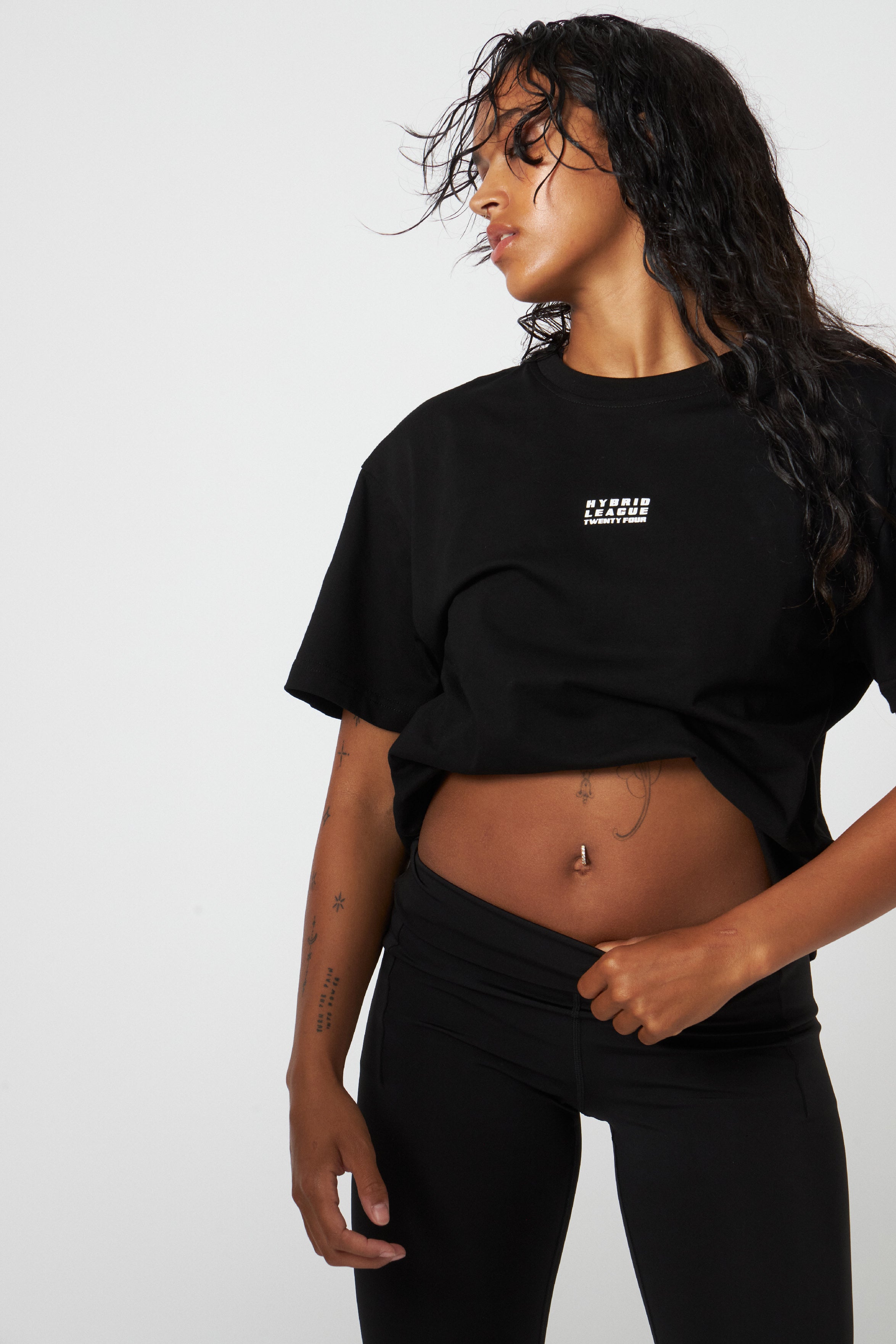 Hybrid League Twenty Four BoldHL T-shirt T-shirt 9998 Meteorite Black