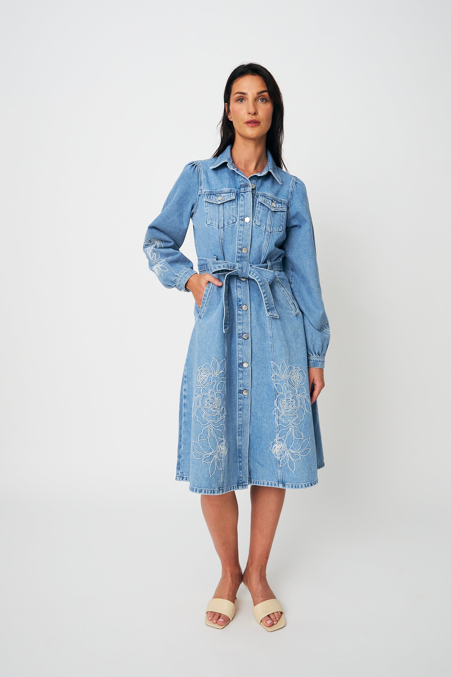 CRAS Celinecras Dress Dress 7035 Medium Blue