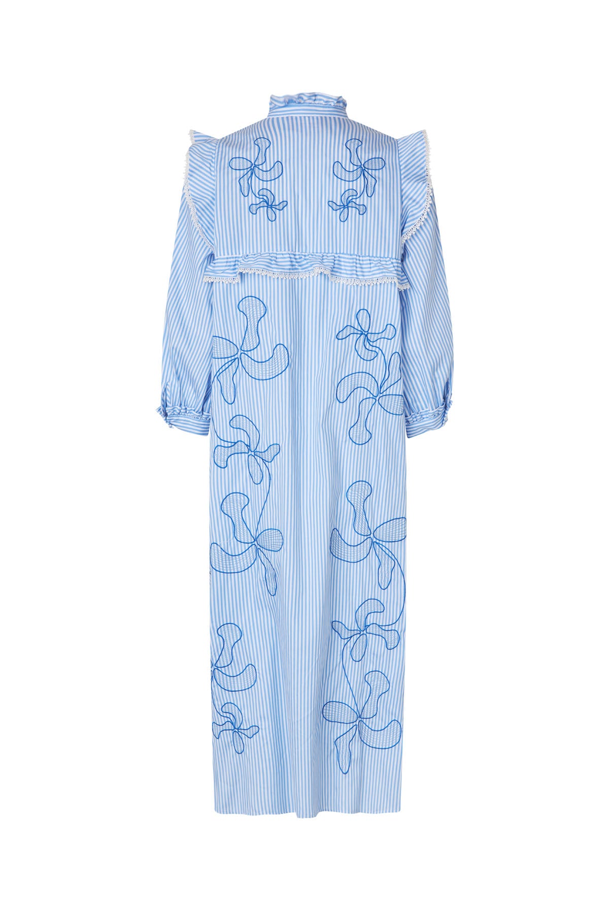 CRAS Codycras Dress Dress 8072 White Blue Stripe