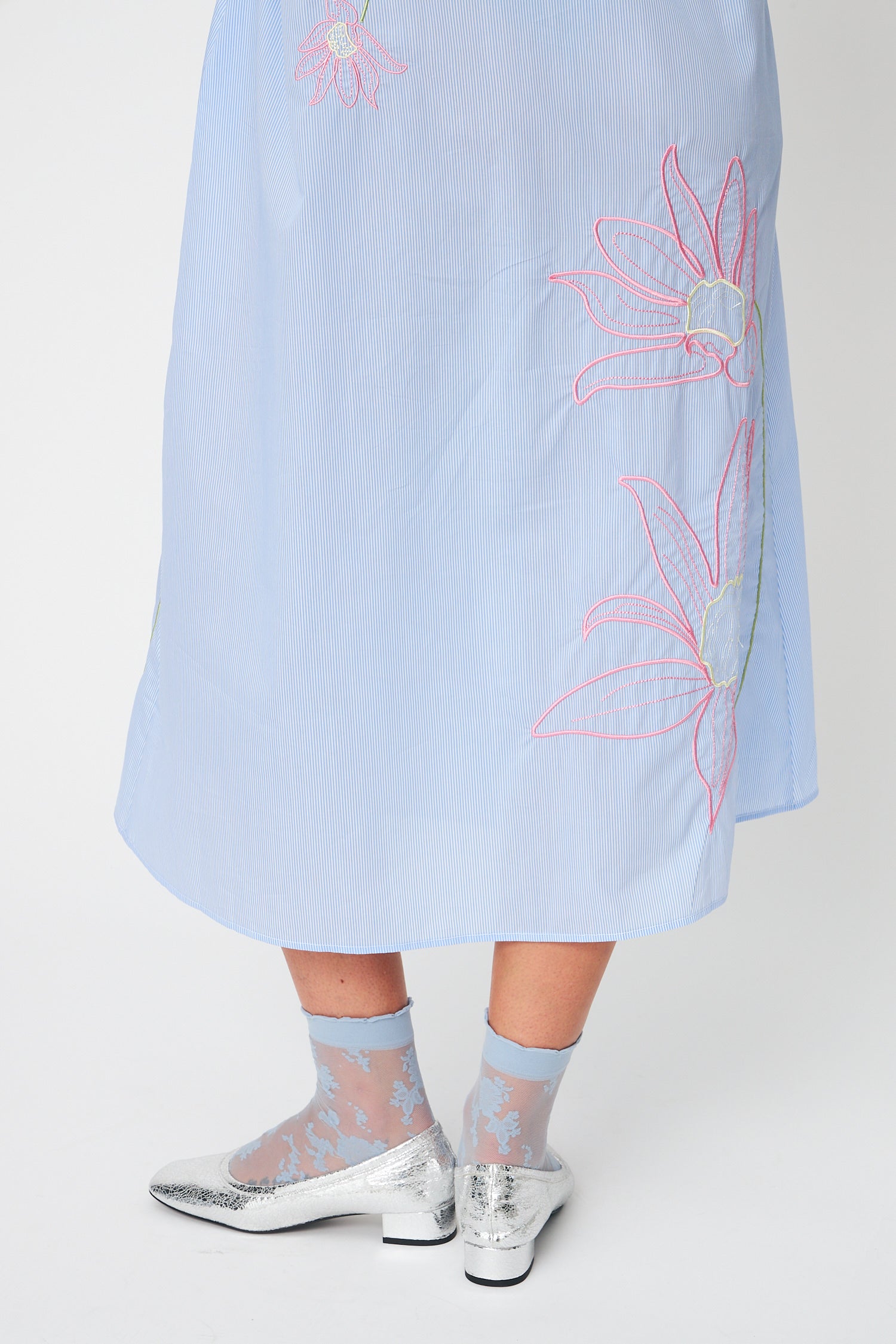 CRAS Codycras Dress Dress 8043 Light Blue Stripe