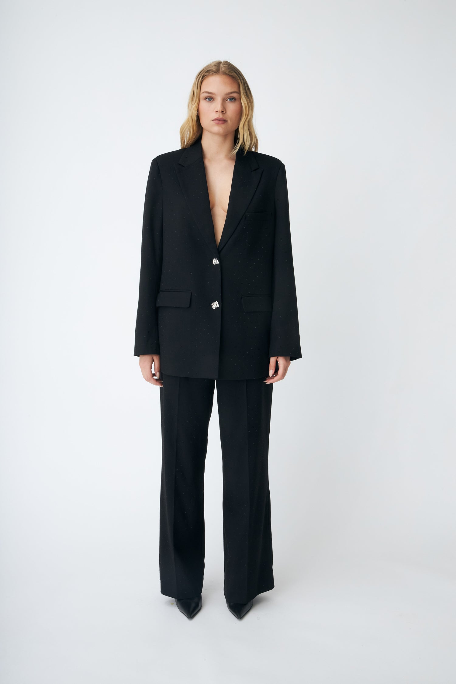 CRAS Dianacras Blazer Shirt 9994 Black Rhinestone