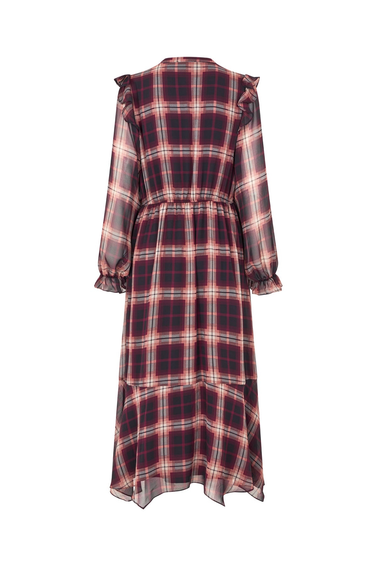 CRAS Dittacras Dress Dress Bordeaux Check