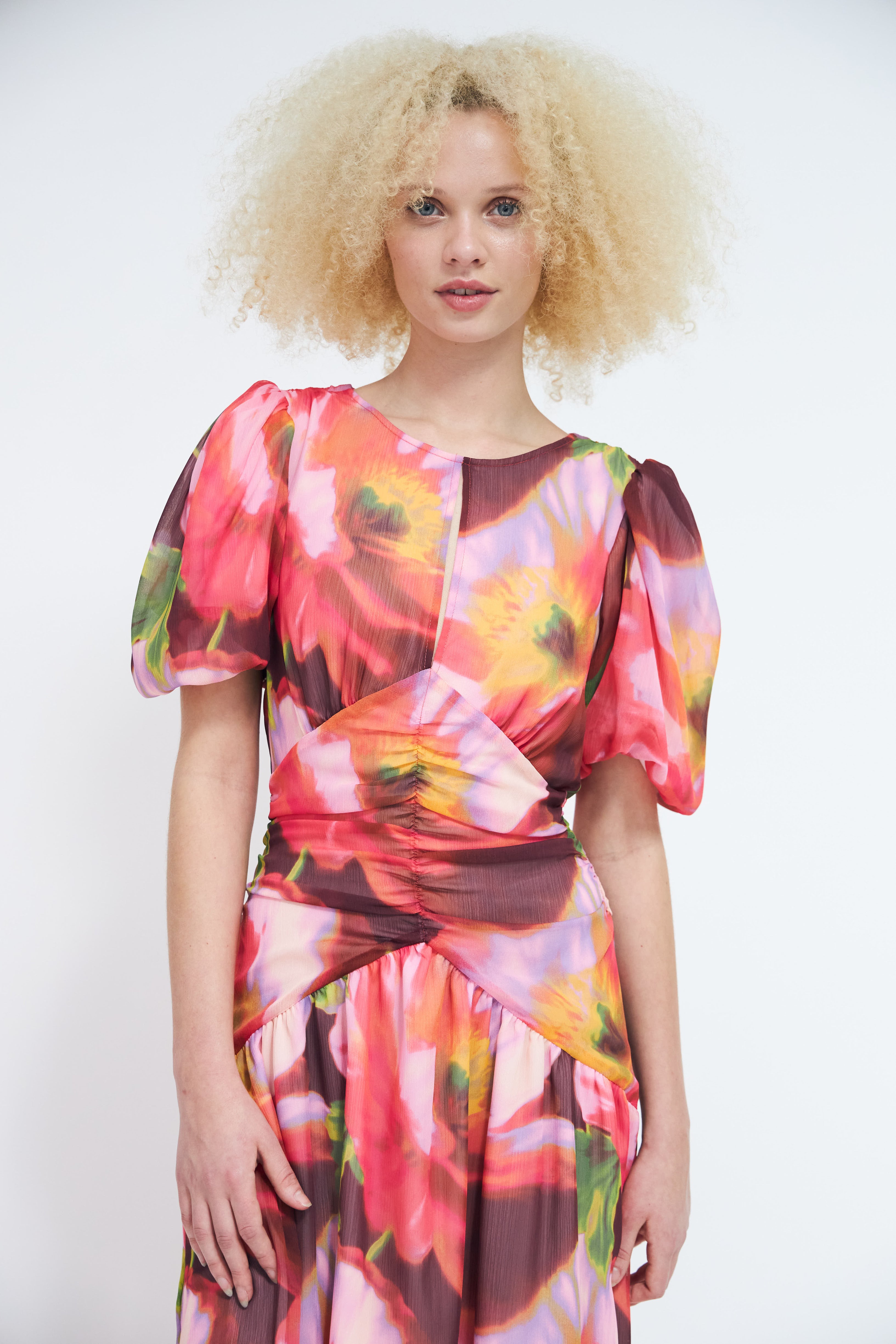 CRAS Elainecras Dress Dress Poppy Flower Red