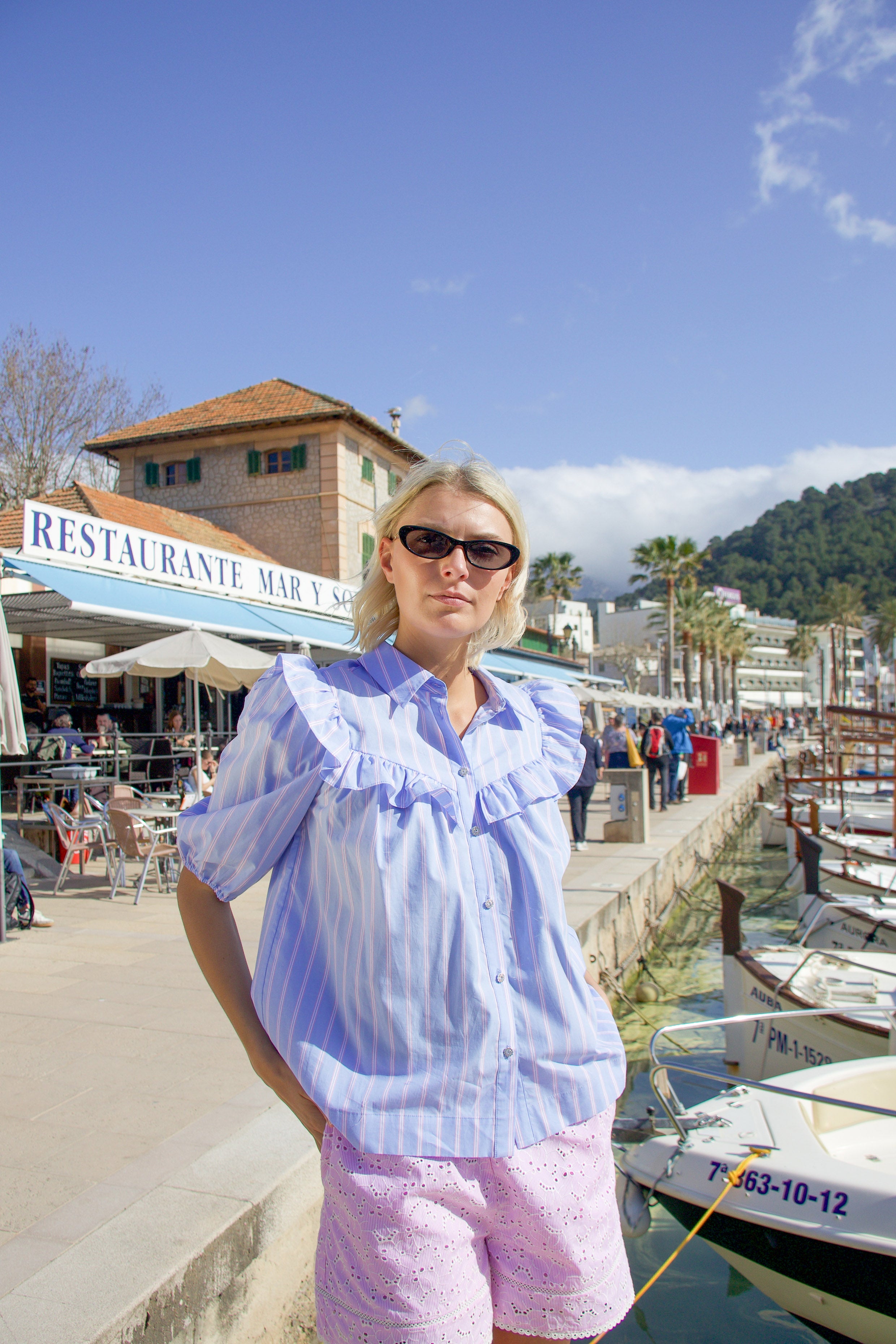 CRAS Ellencras Shirt Shirt 8089 Blue Pink Stripe
