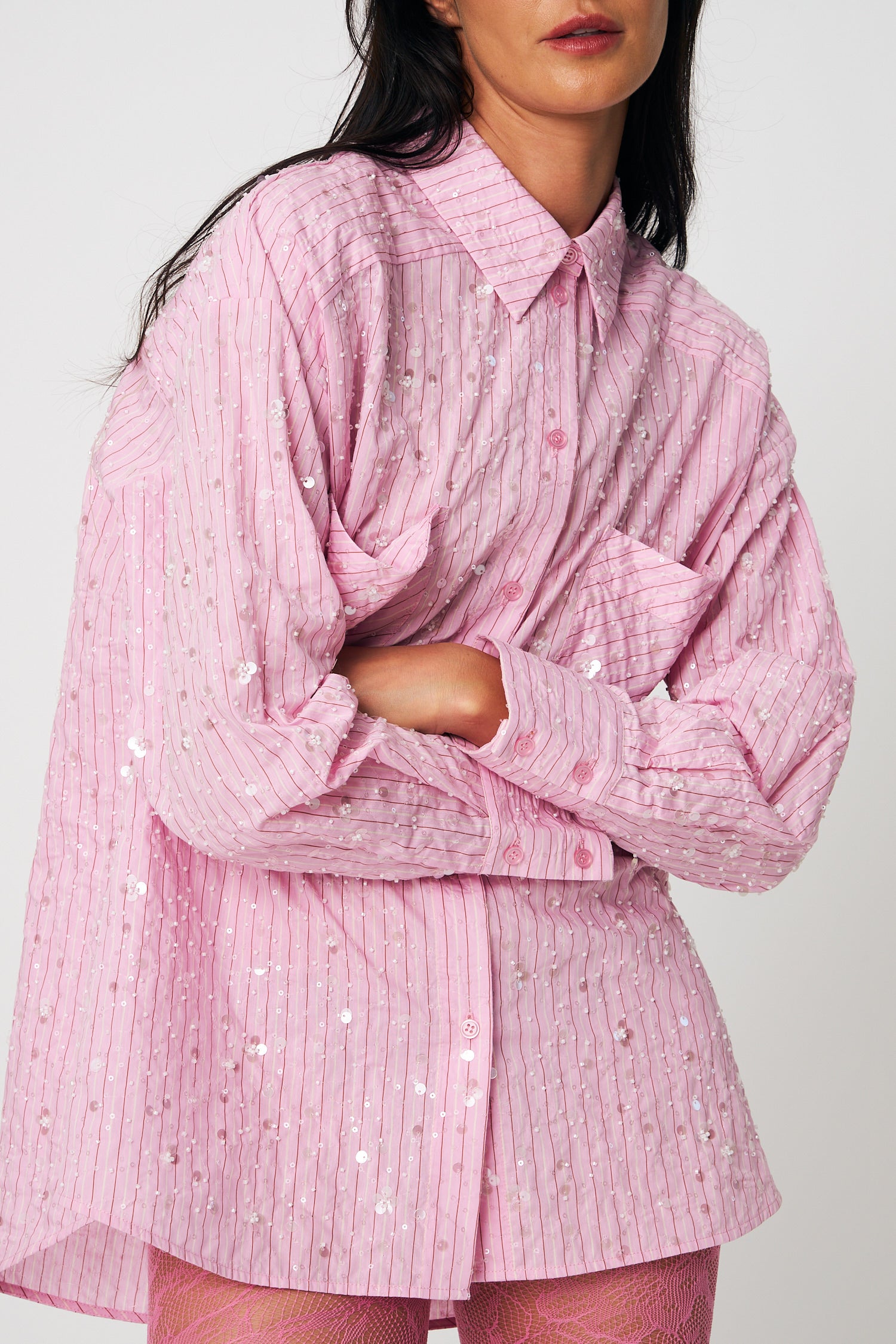 CRAS Elliecras Shirt Shirt 8070 Pink Multi Stripe