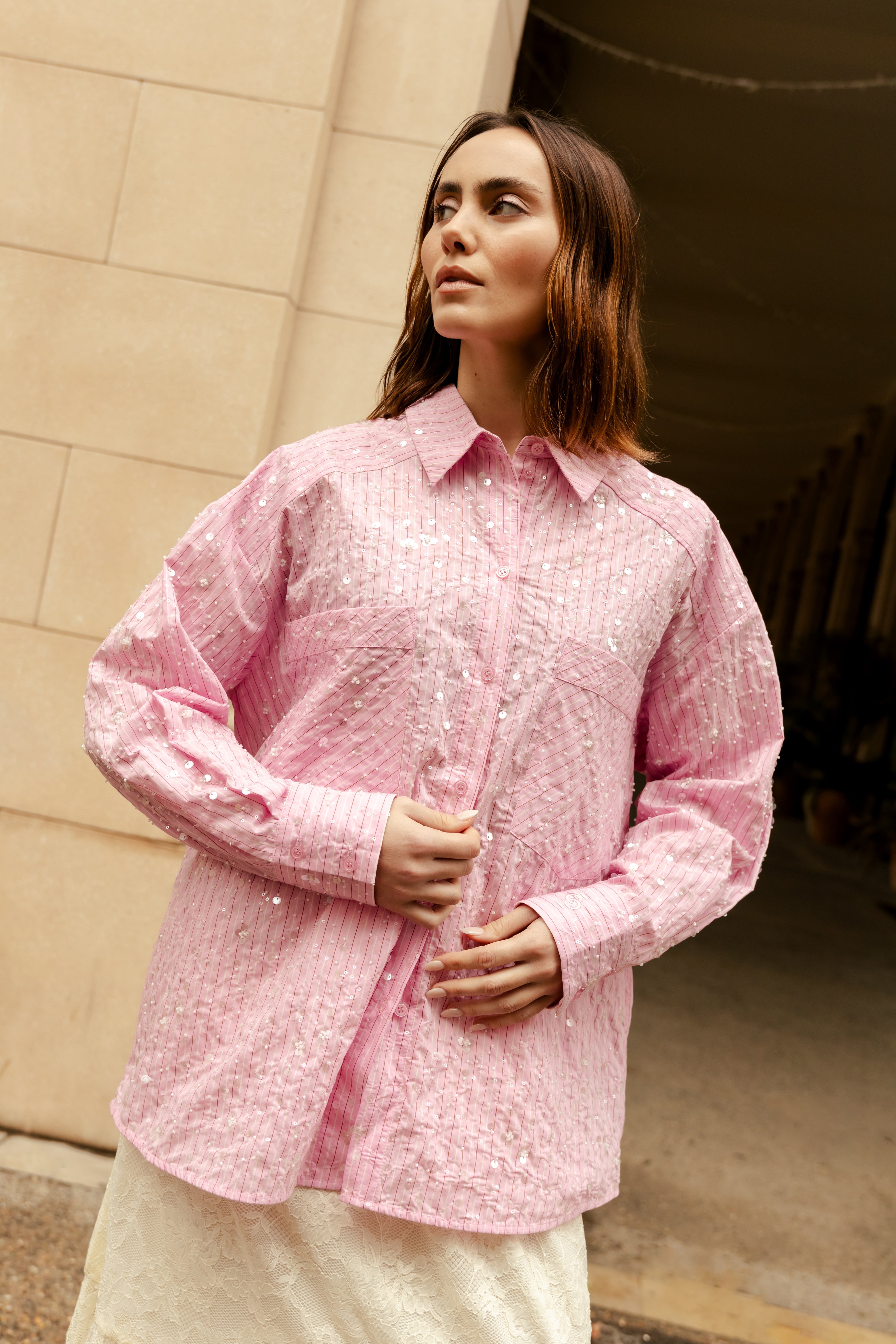 CRAS Elliecras Shirt Shirt 8070 Pink Multi Stripe