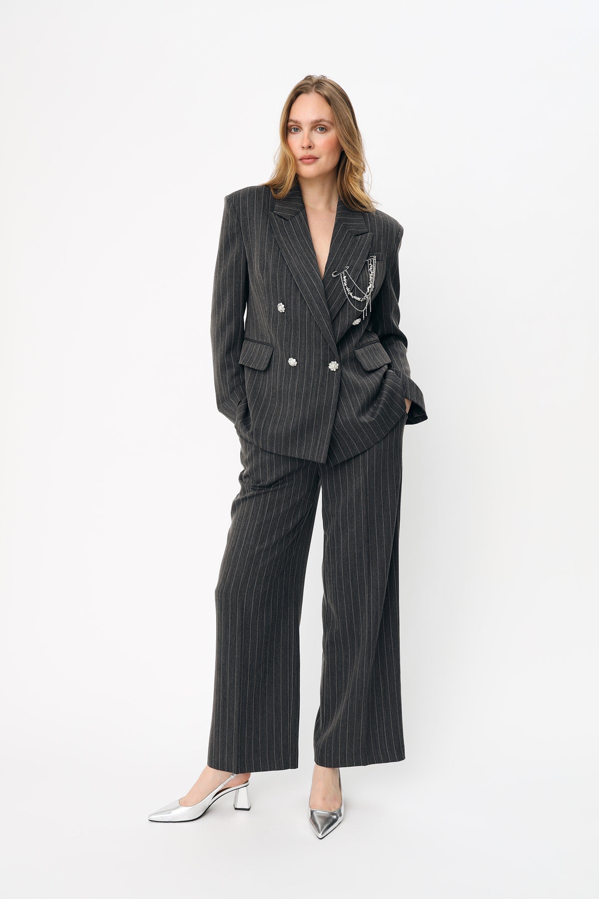 CRAS Esthercras Blazer Blazer 9011 Grey Stripe