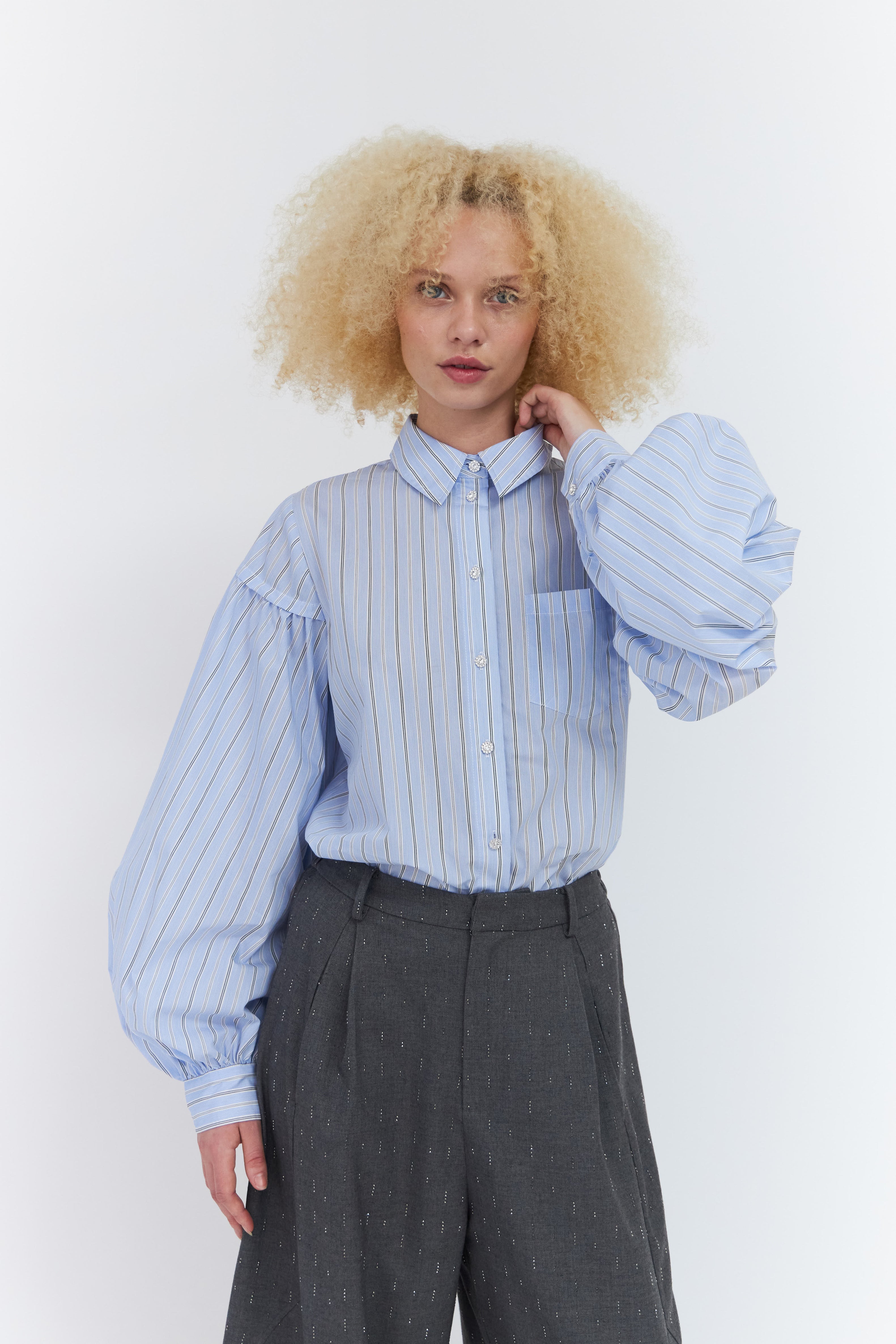 CRAS Finacras Shirt Shirt Blue Stripe