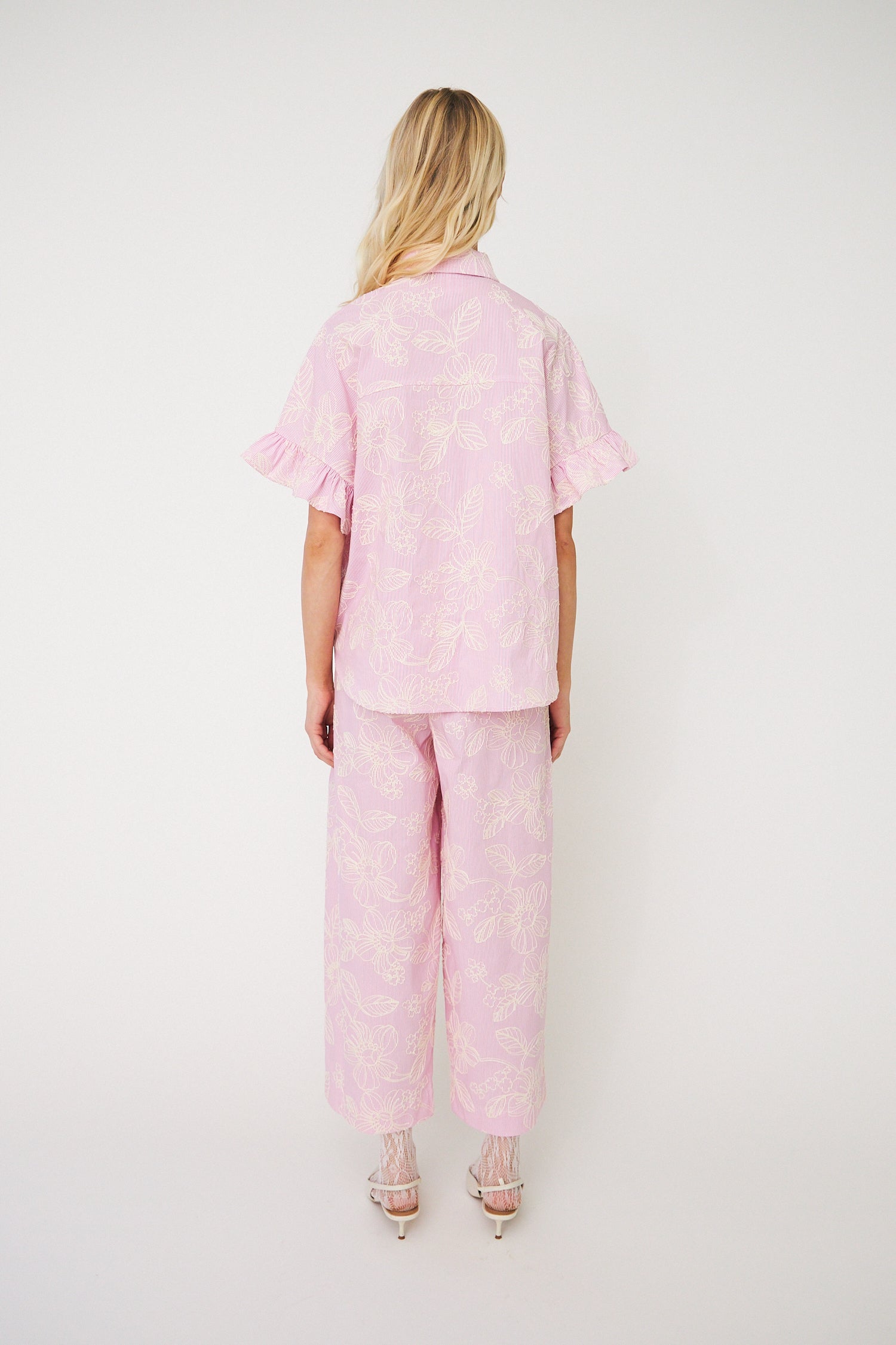 CRAS Flowercras Pants Pants 8070 Pink Stripe