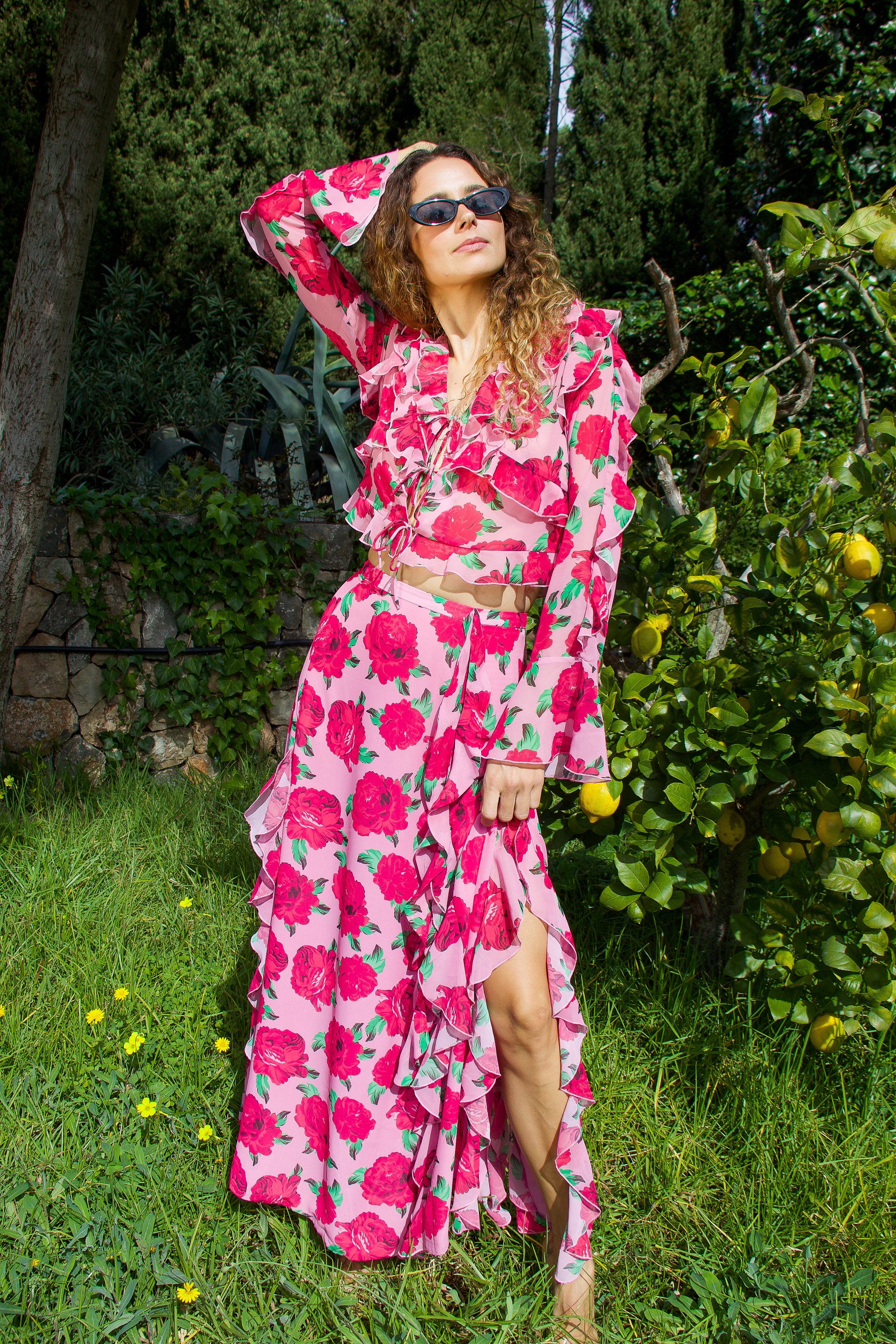 CRAS Georgia Blouse Blouse 8097 Pink Rosette