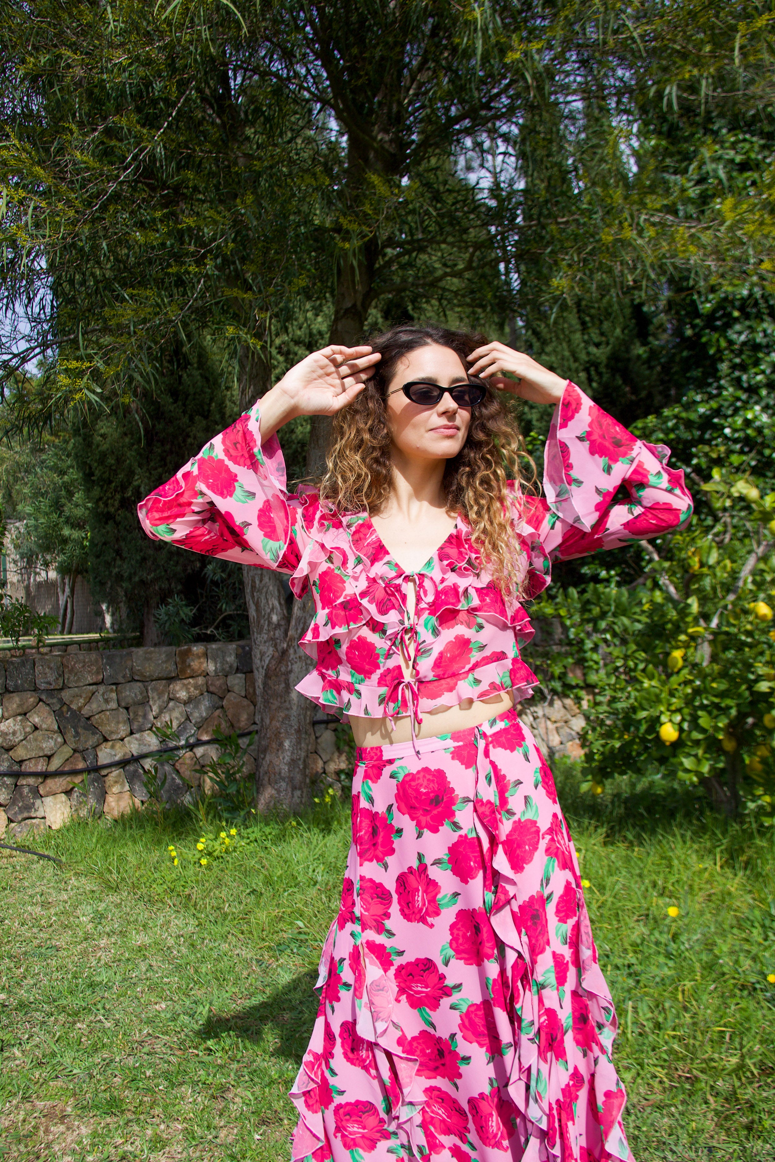 CRAS Georgia Blouse Blouse 8097 Pink Rosette