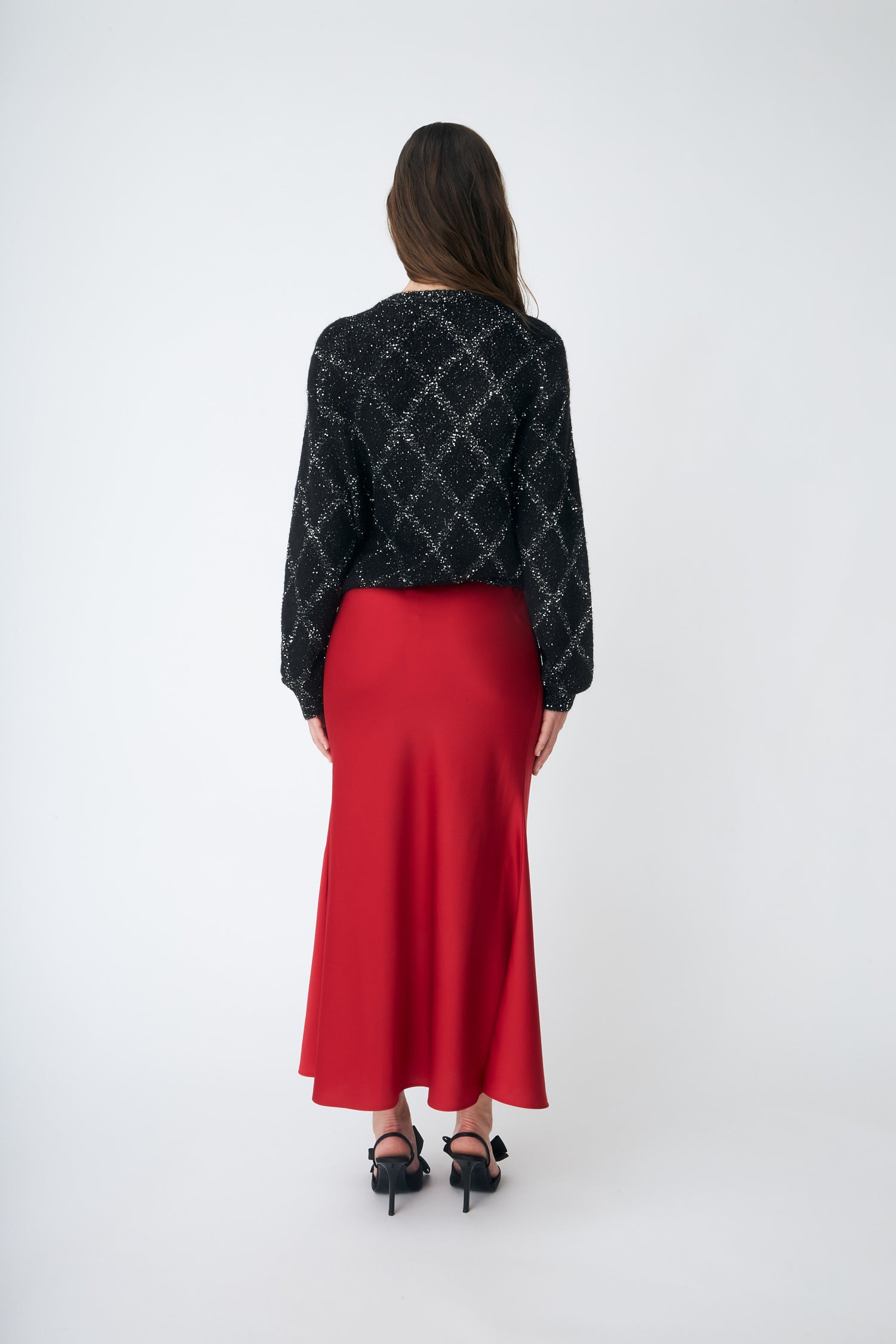CRAS Glitzcras Knit Cardigan Cardigan 9993 Black Silver Check