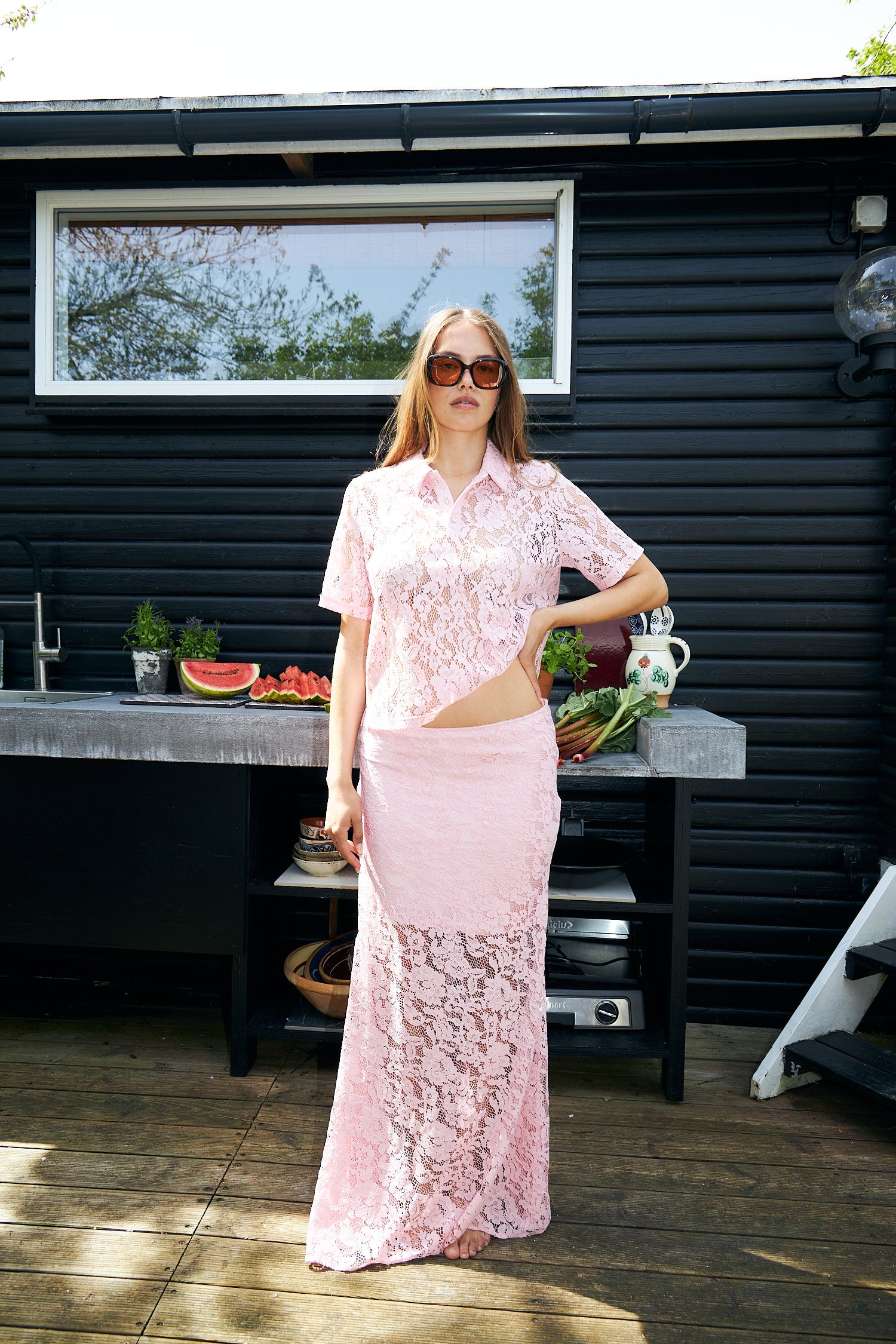 Cras Exclusive Inacras Skirt Skirt 4046 Pink Lady