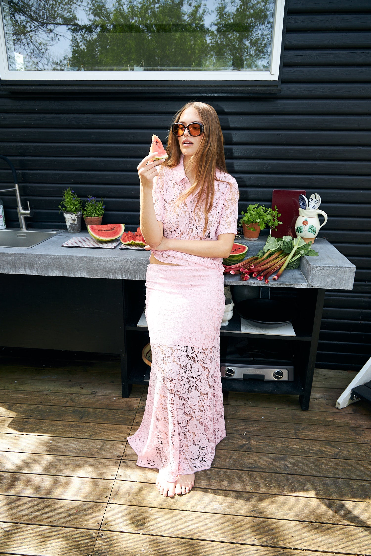 Cras Exclusive Inacras Skirt Skirt 4046 Pink Lady