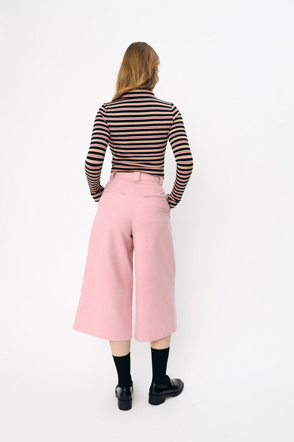 CRAS Isabellcras Blouse Blouse 9989 Black Pink Stripe