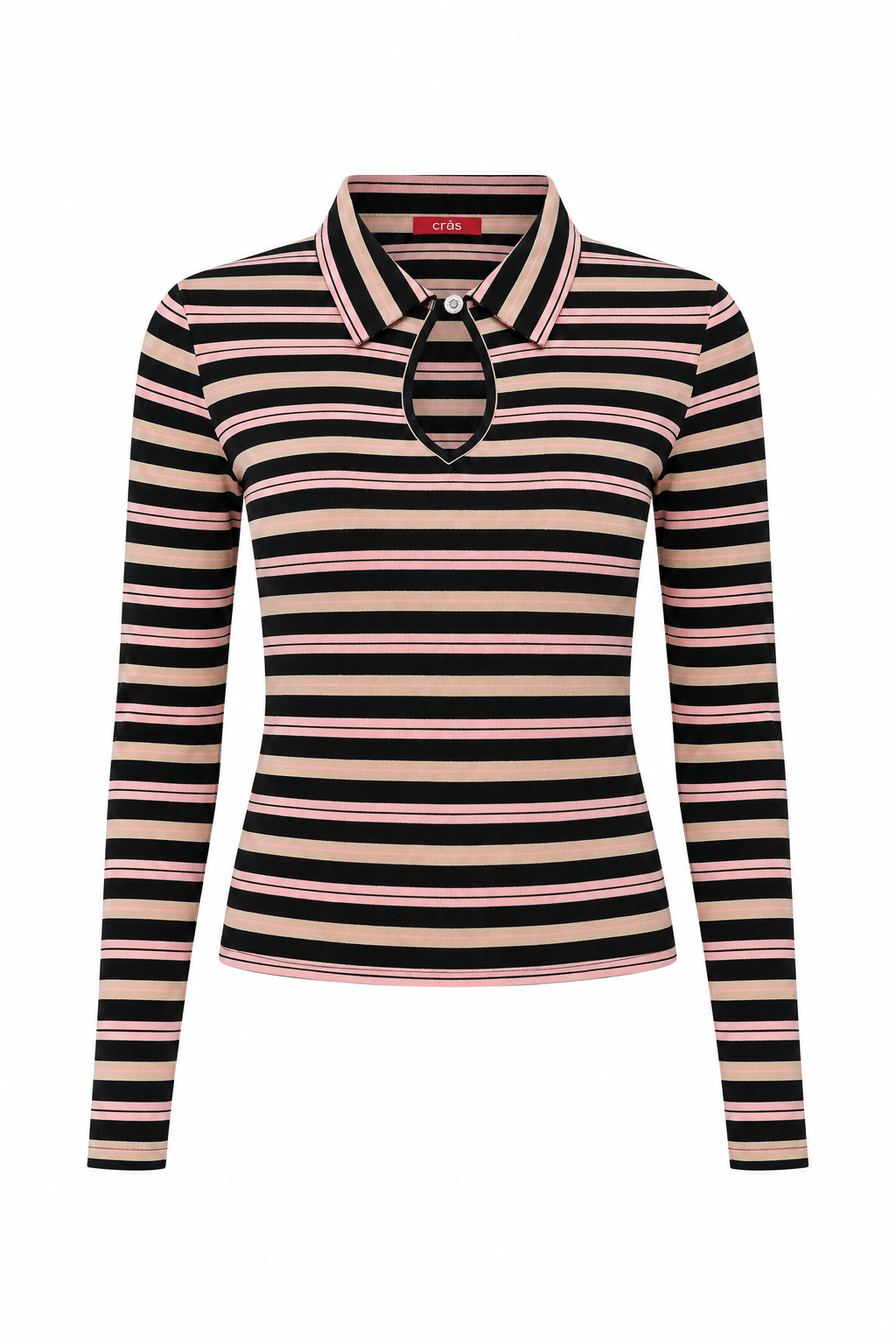 CRAS Isabellcras Blouse Blouse 9989 Black Pink Stripe