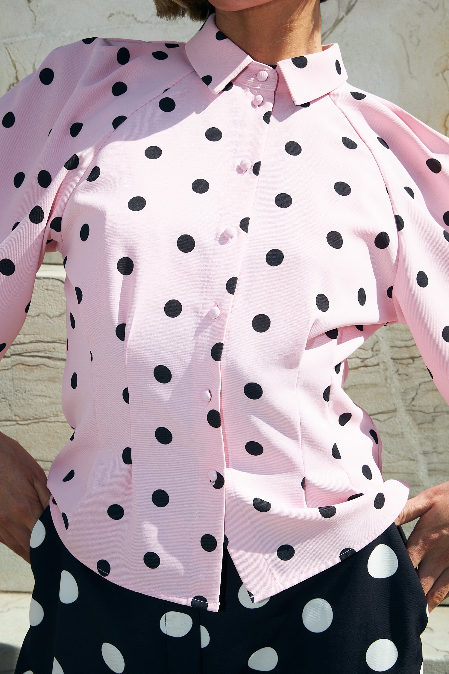 CRAS Josellecras Shirt Shirt 8142 Orchid Pink Polka