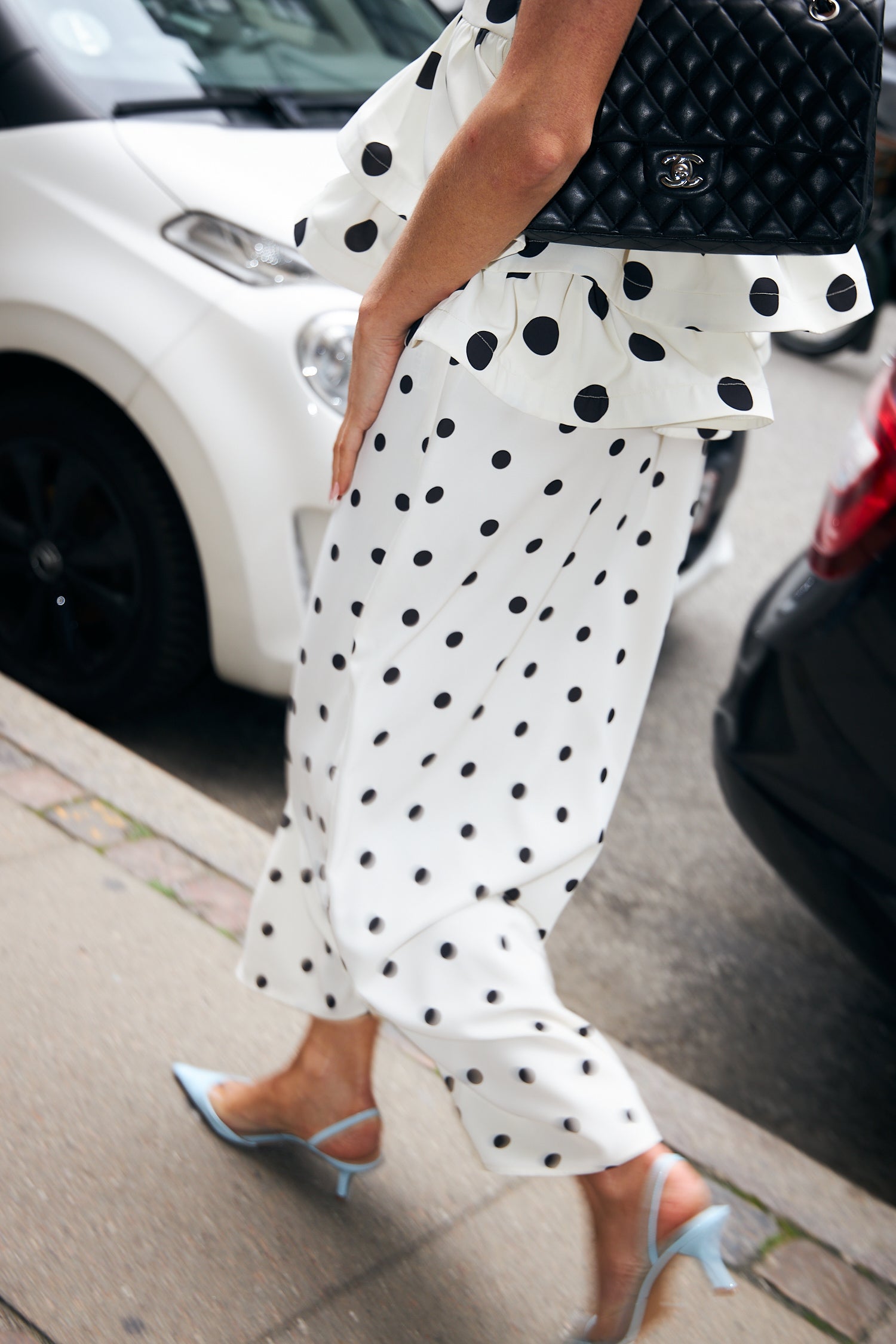 CRAS Josellecras Skirt Skirt 8143 White Polka