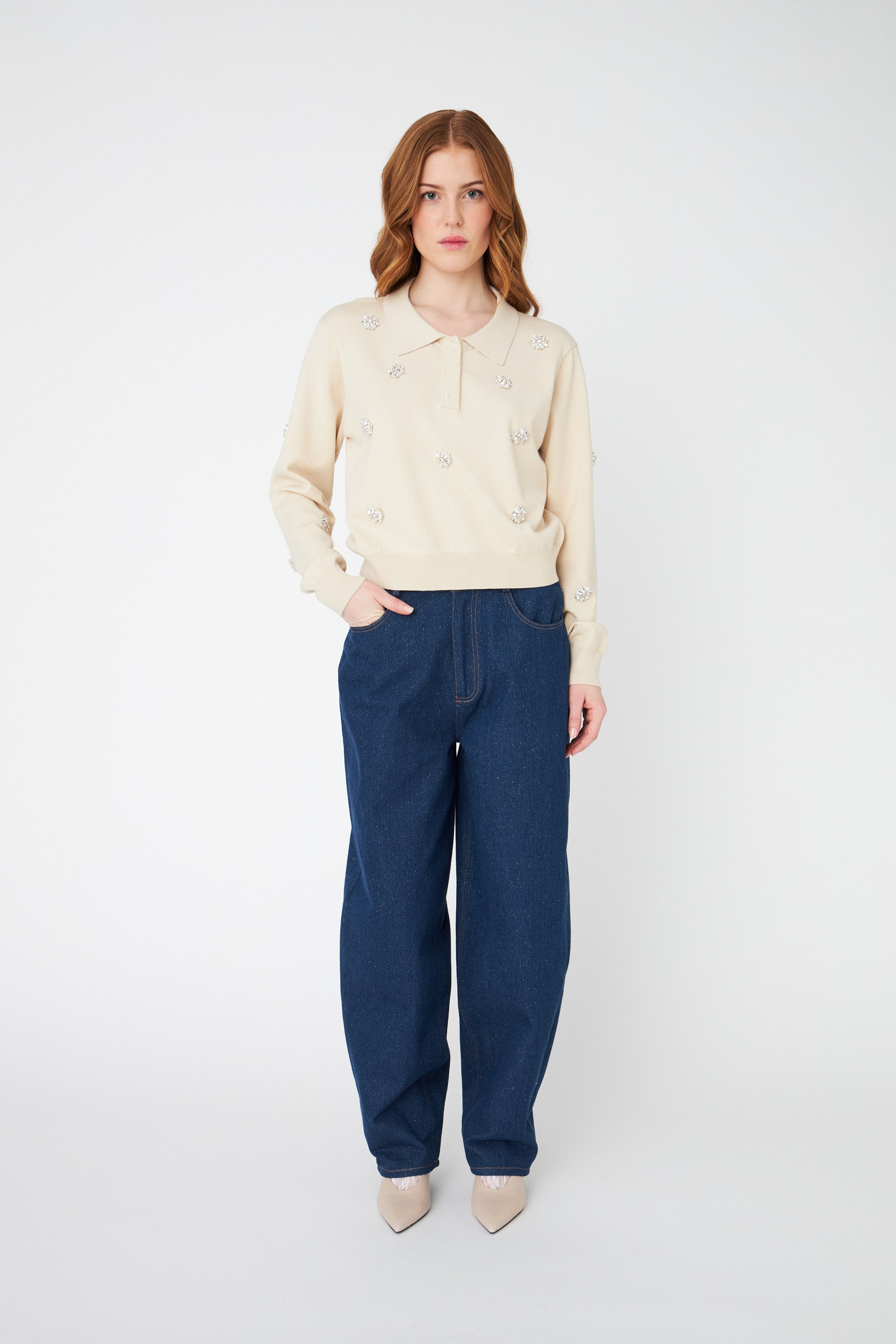 CRAS Kibocras Jeans Pants 7016 Glitter denim