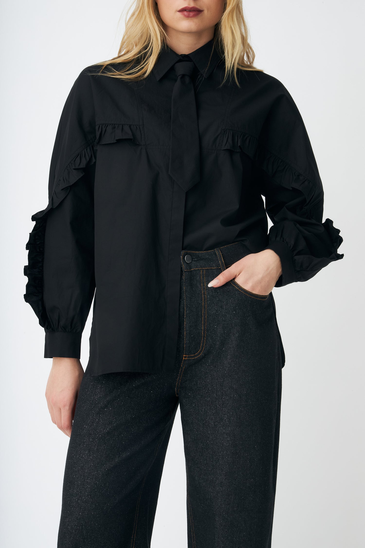 CRAS Kibocras Jeans Pants 9996 Black Glitter