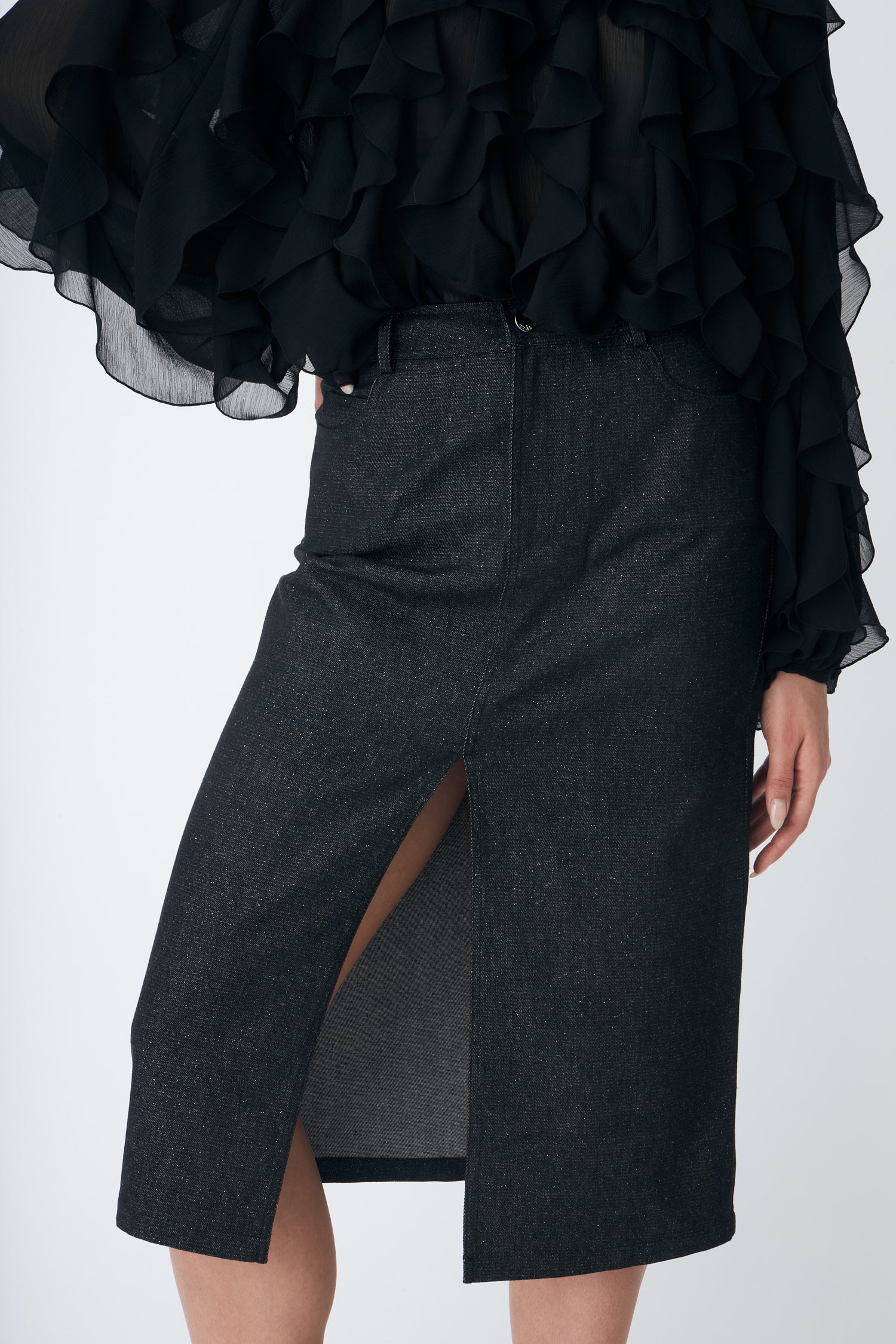 CRAS Kimmiecras Skirt Skirt 9996 Black Glitter