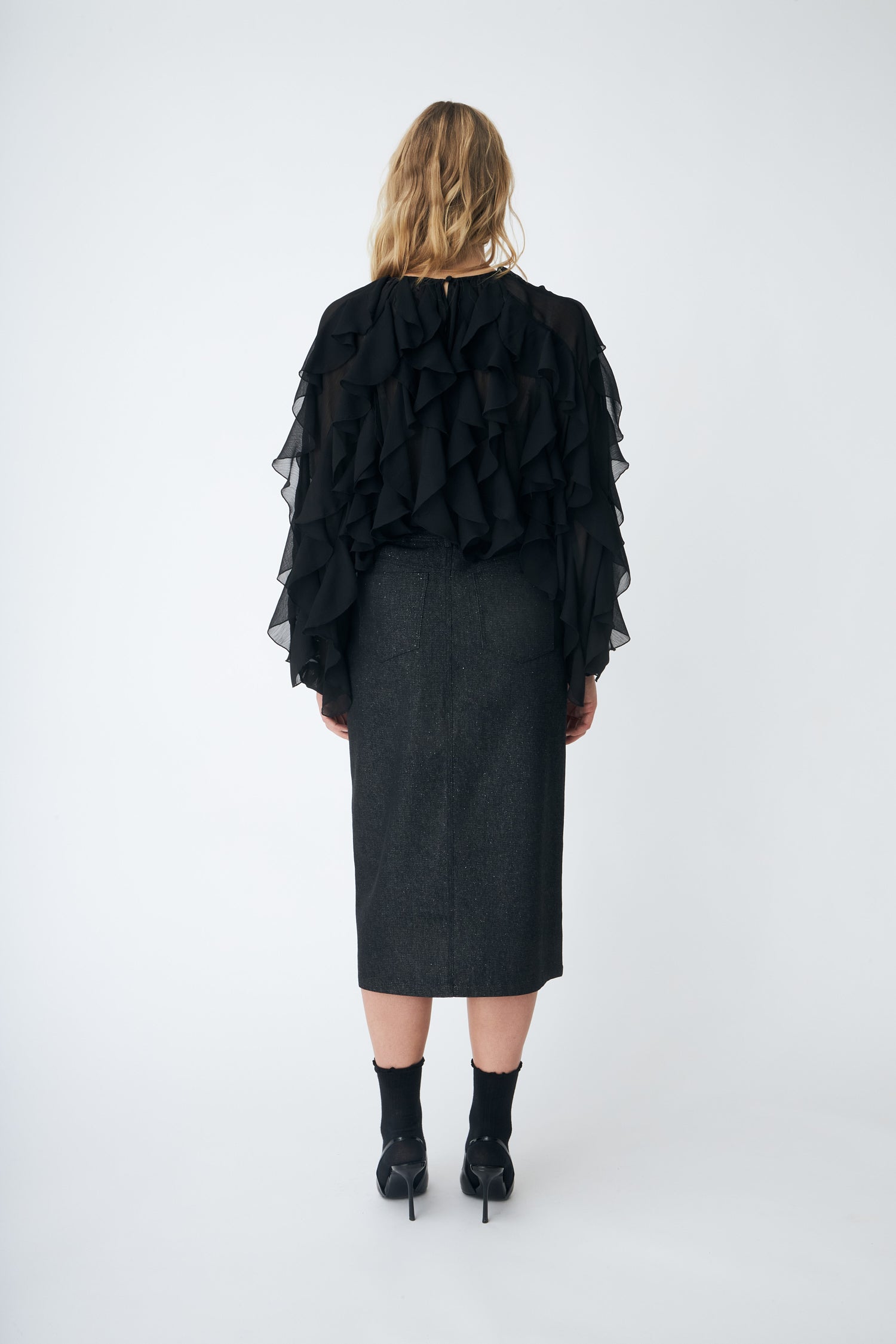 CRAS Kimmiecras Skirt Skirt 9996 Black Glitter