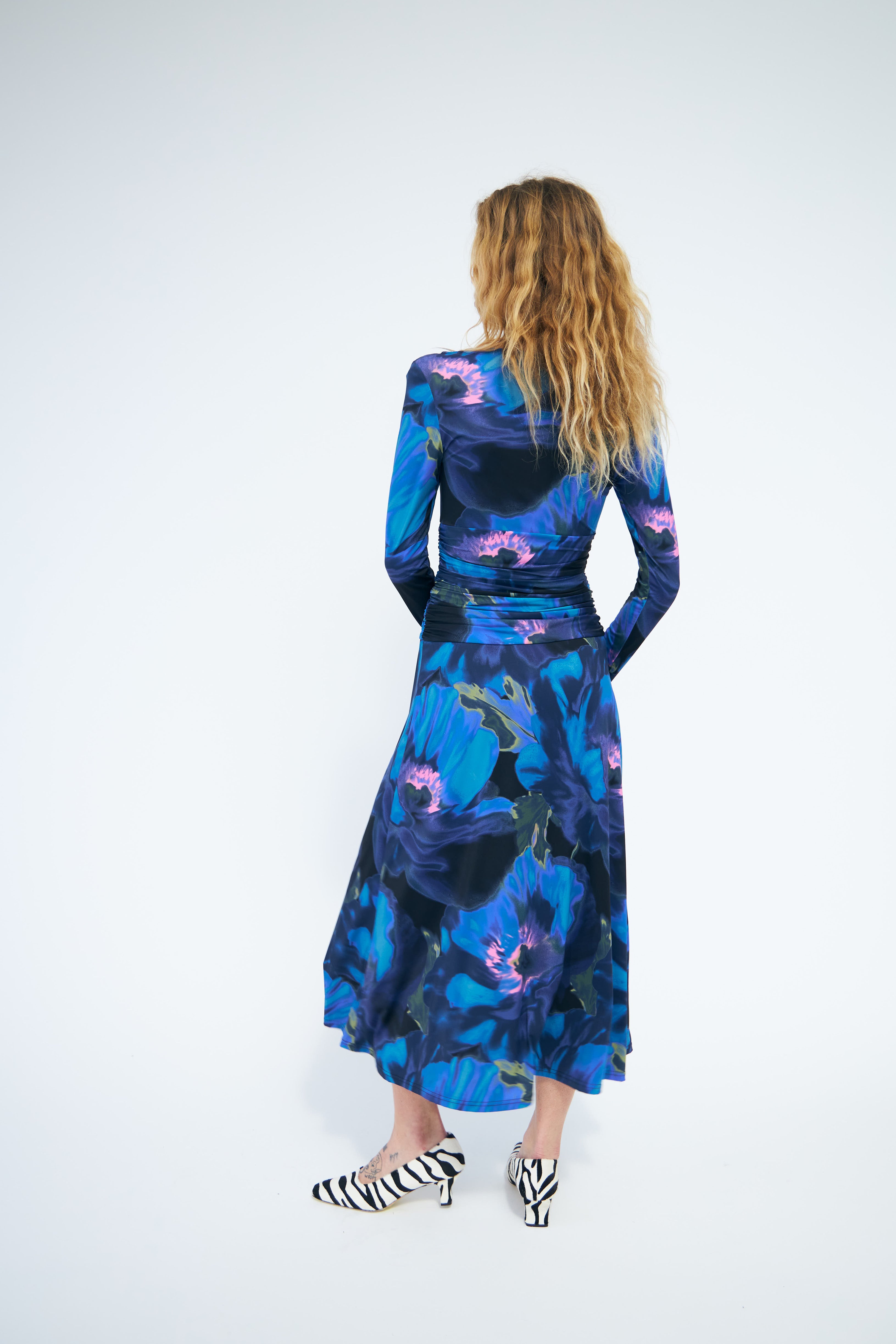 CRAS Klaracras Dress Dress Poppy Flower Blue