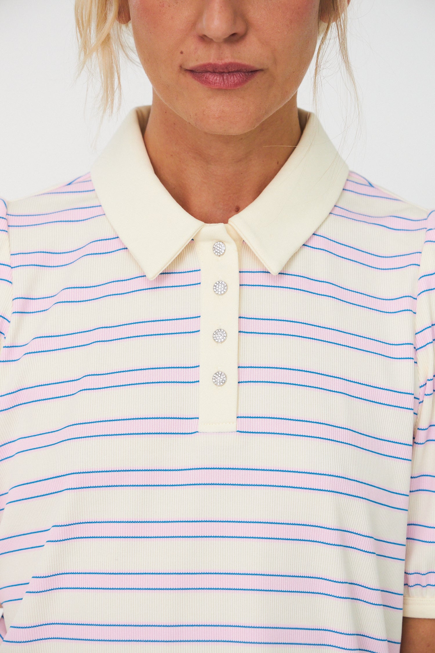 CRAS Kleocras Polo Polo 4055 Creme Lilac stripe