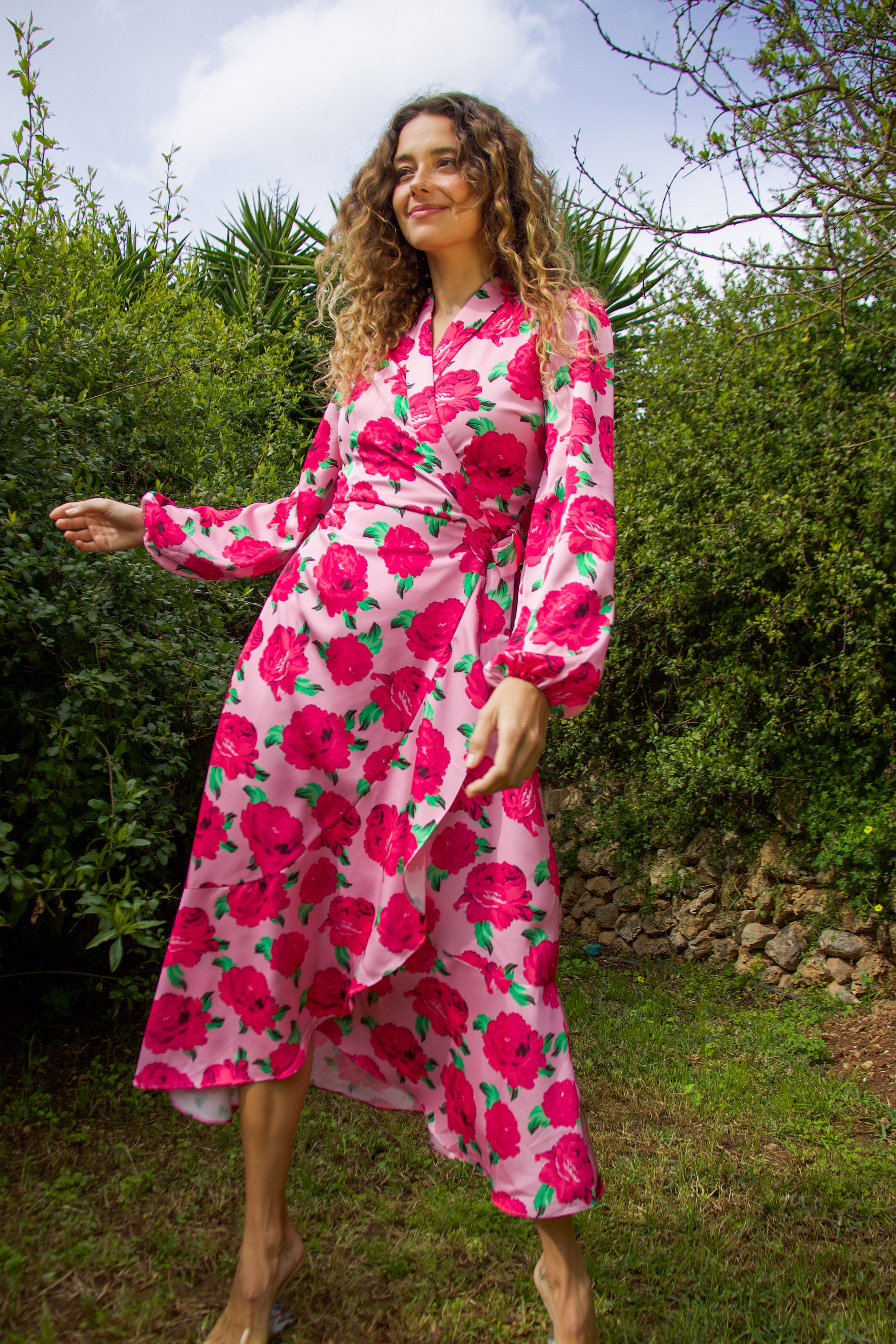 CRAS Lara Dress Dress 8097 Pink Rosette