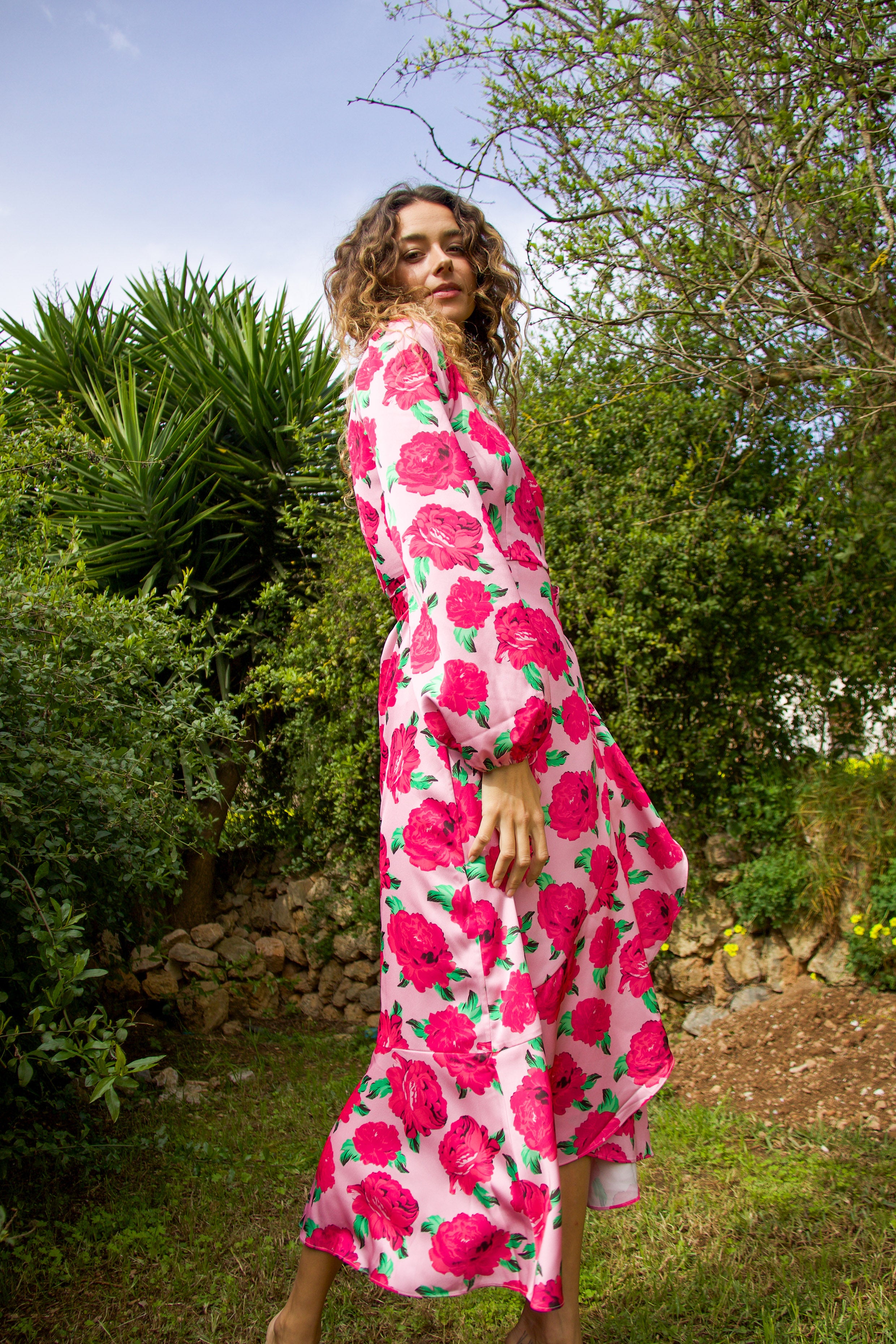 CRAS Lara Dress Dress 8097 Pink Rosette