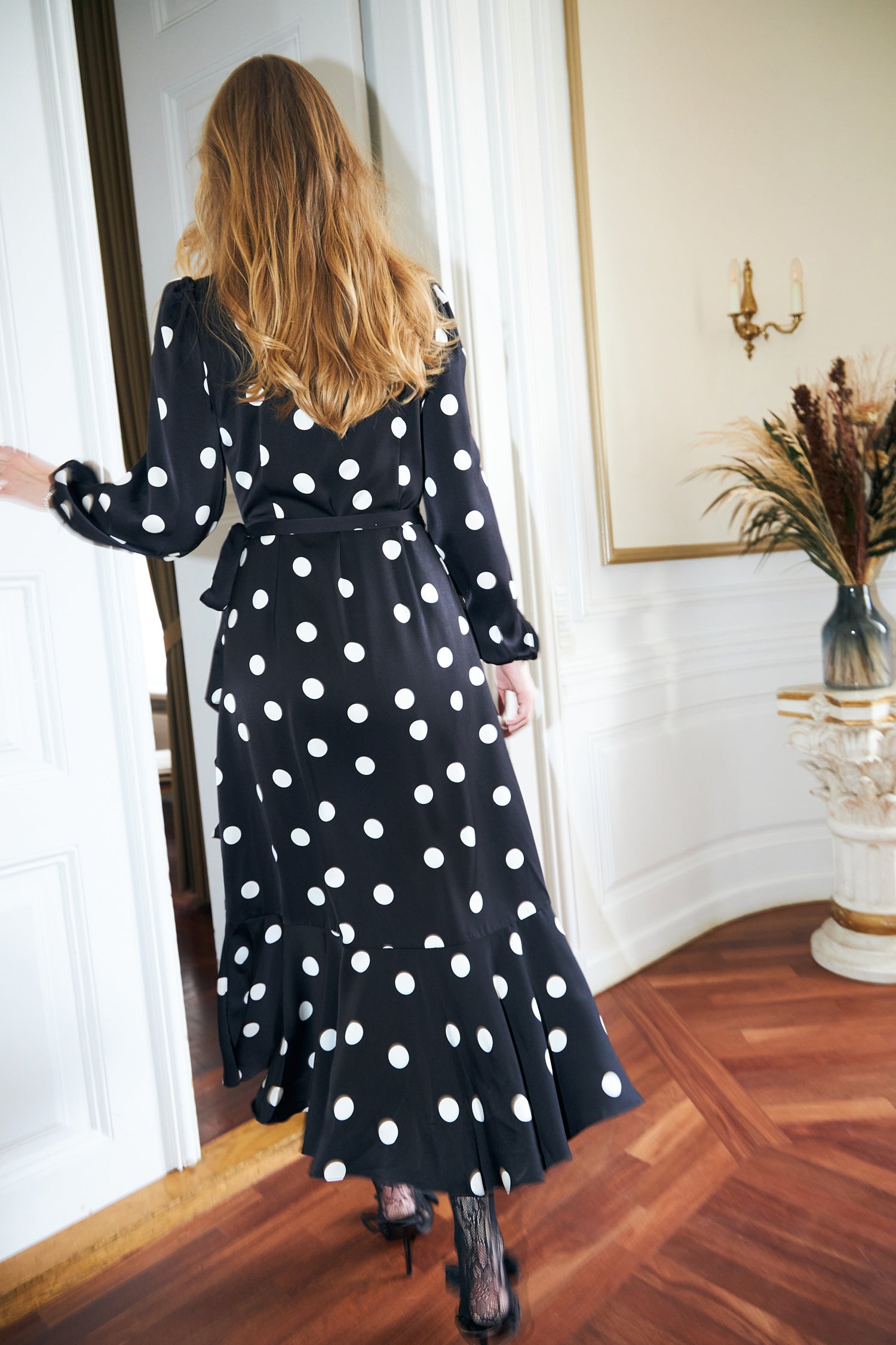 CRAS Laracras Dress Dress 8123 Black White Dot