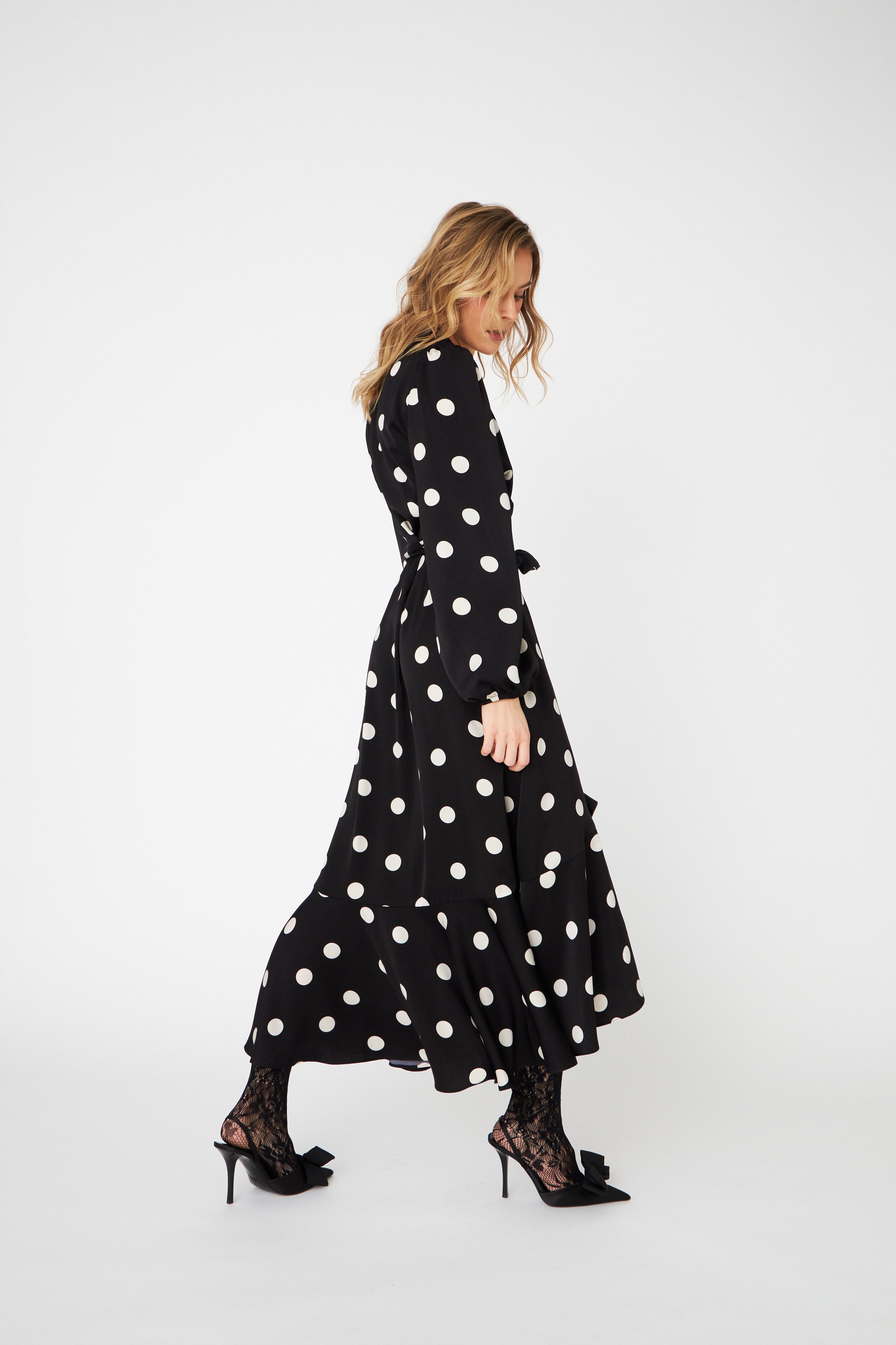 CRAS Laracras Dress Dress 8123 Black White Dot