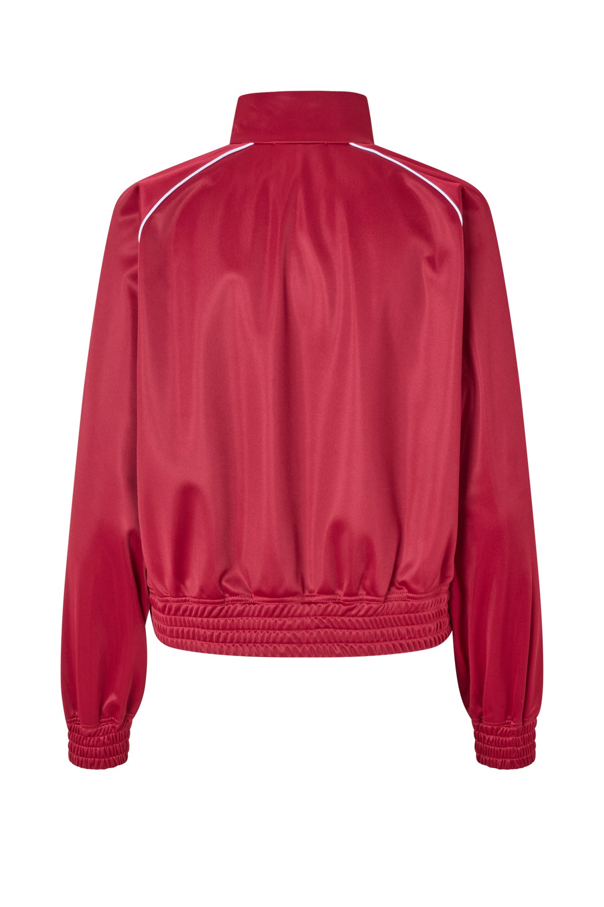 Cras Exclusive Lesliecras Track Jacket Blouse 4021 Rhubarb Red