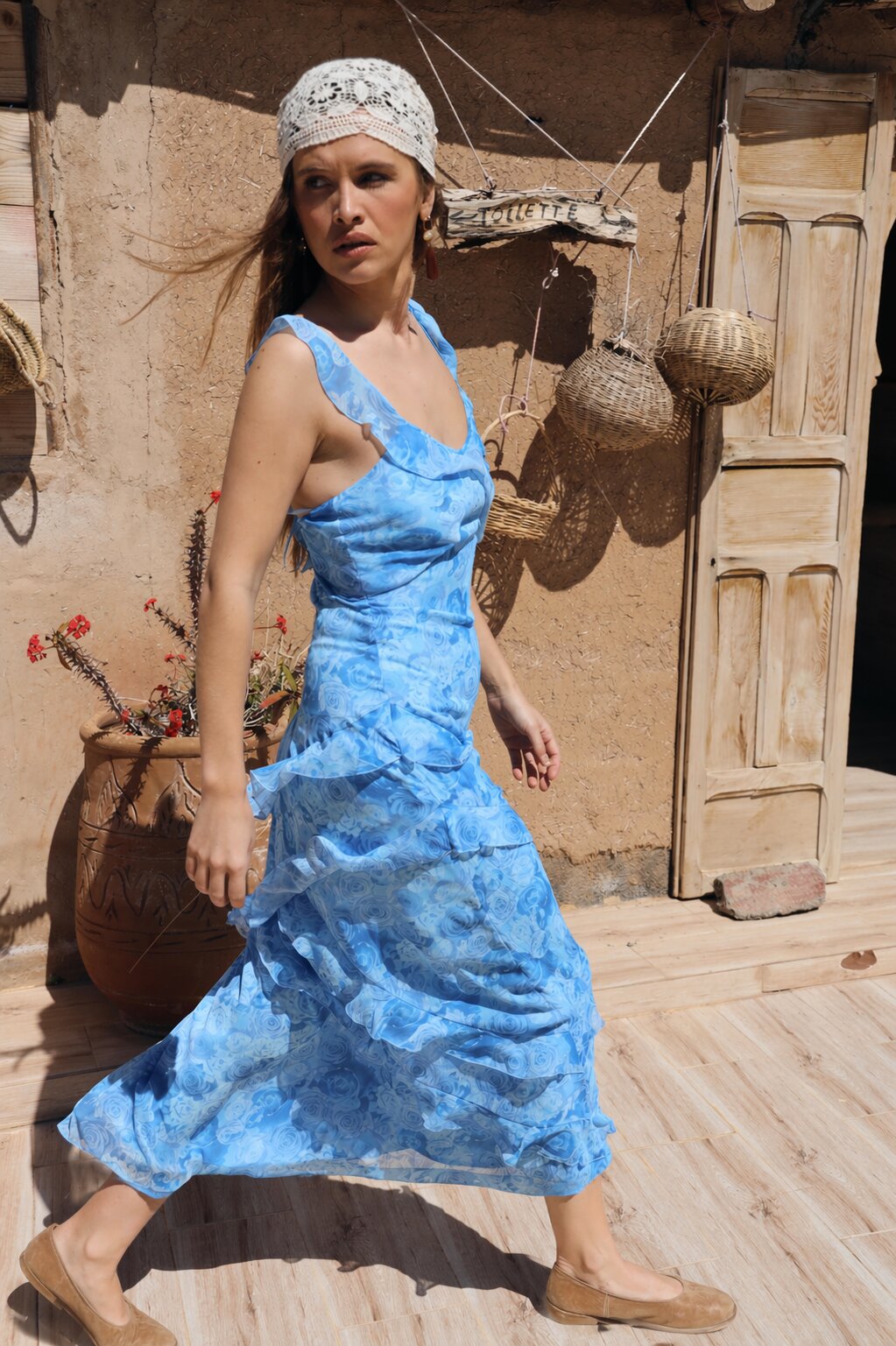 CRAS Levinecras Dress Dress 8157 Blue Rosengarden
