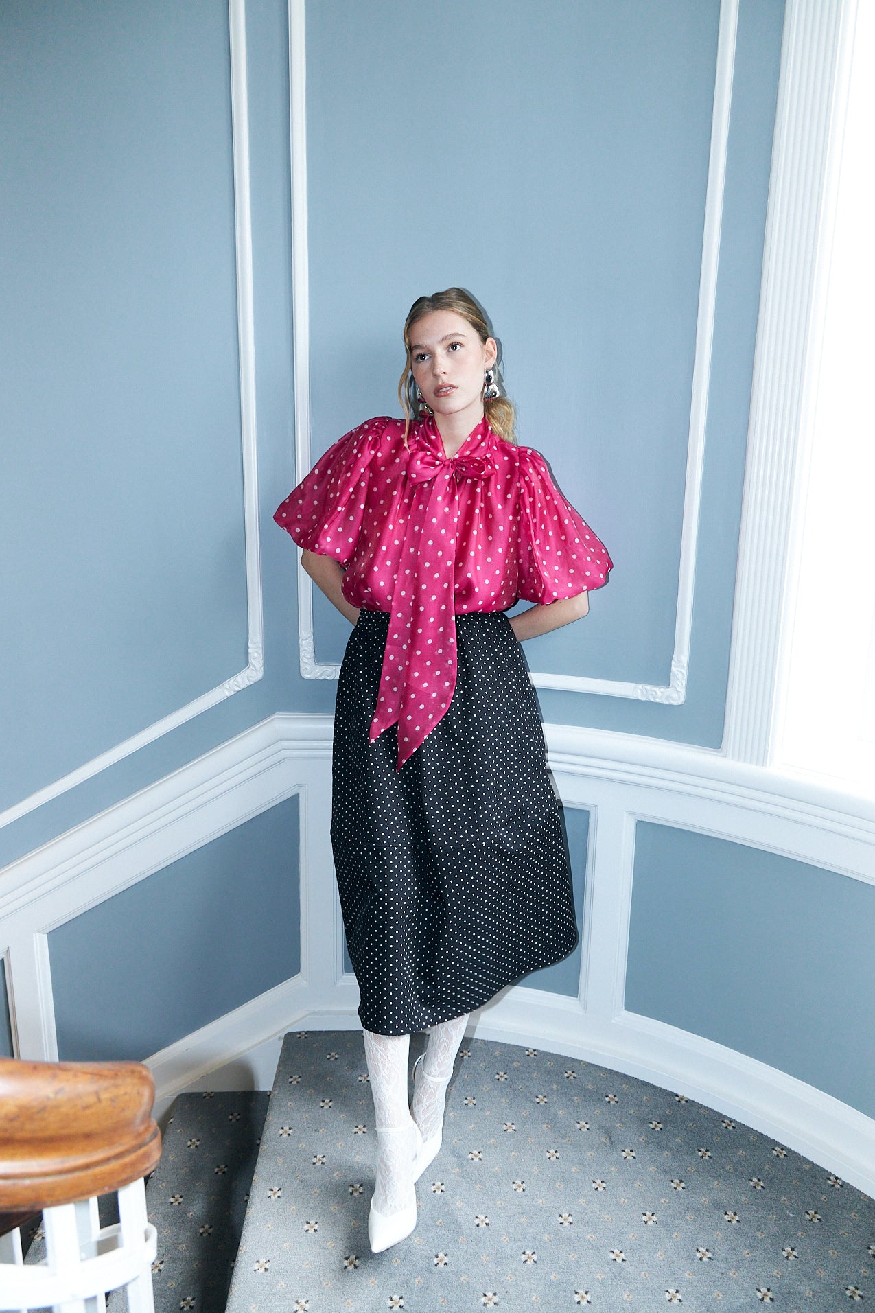 Cras Exclusive Liljacras Shirt Shirt Pink Polka