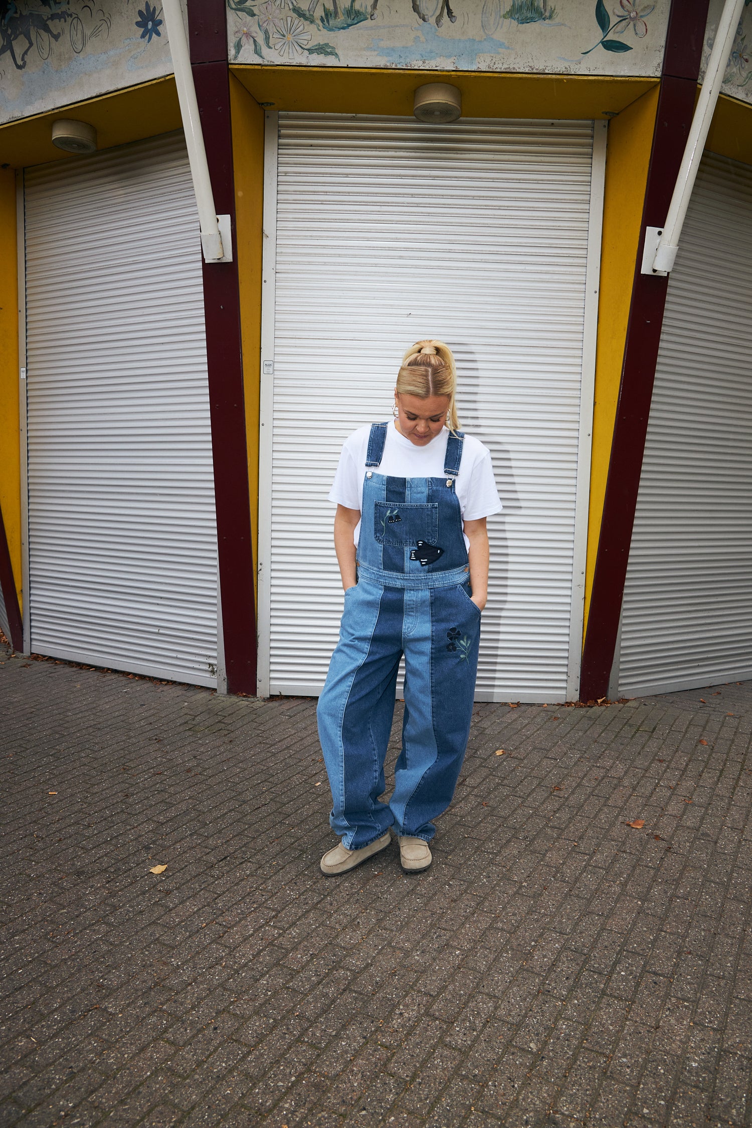 Cras Exclusive Lisecras Dungaree Pants Blue