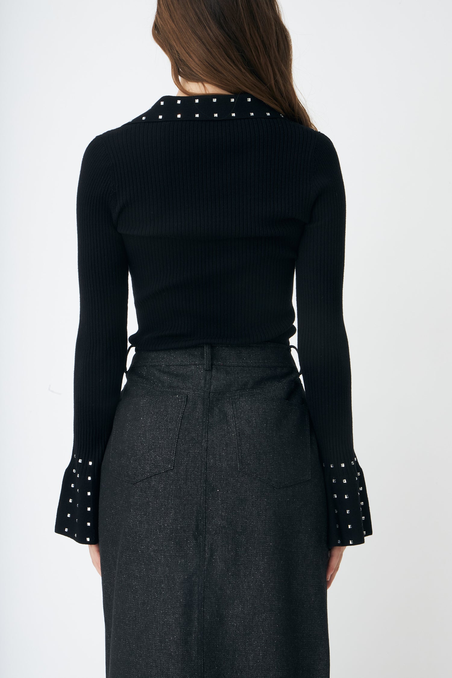 CRAS Lissacras Knit Blouse Blouse 9999 Black