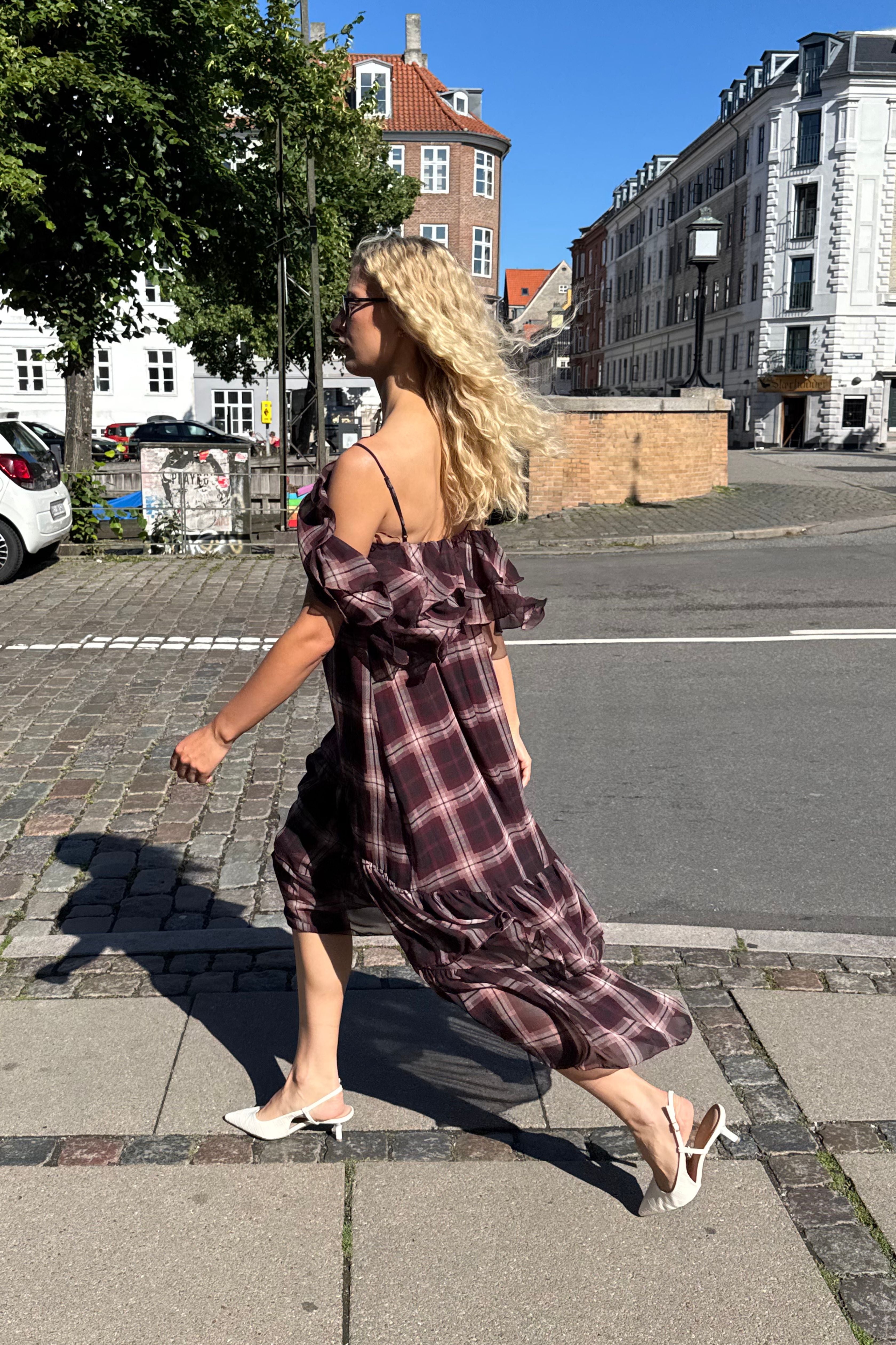 CRAS Livelycras Dress Dress Bordeaux Check