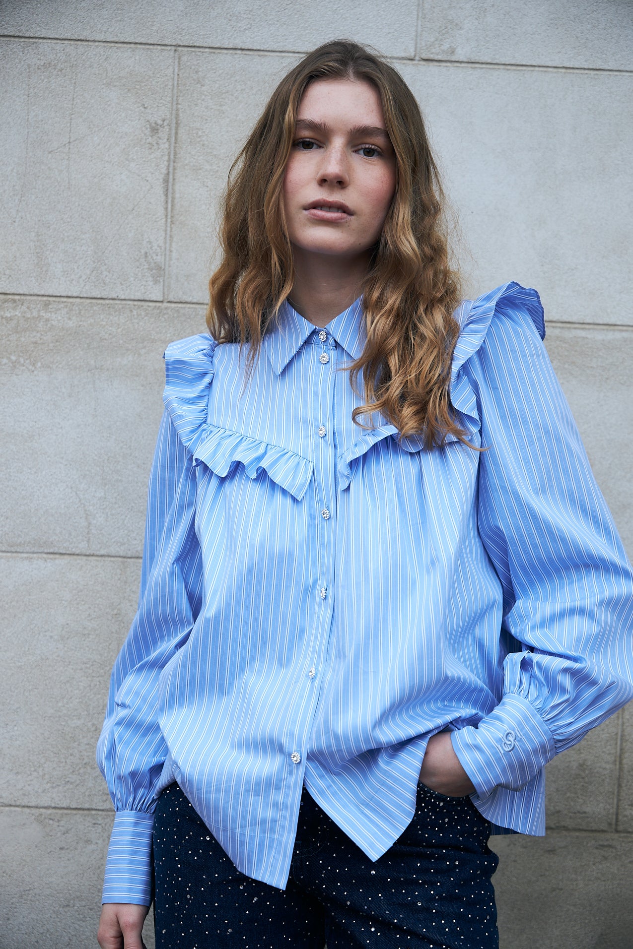 CRAS Liviacras Shirt Shirt 8061 Blue Stripe