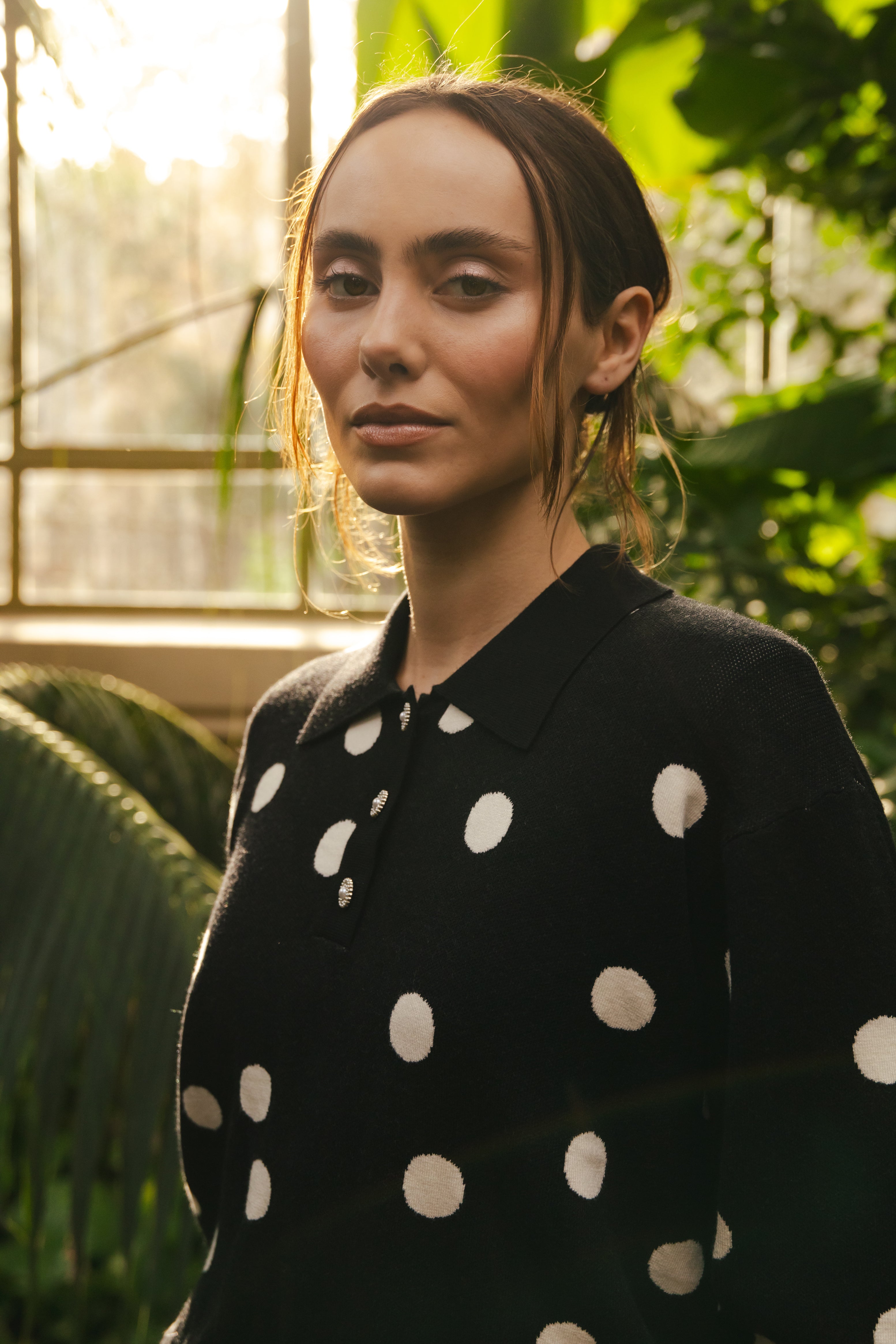 CRAS Lovemycras Pullover Knit 8123 Black White Dot