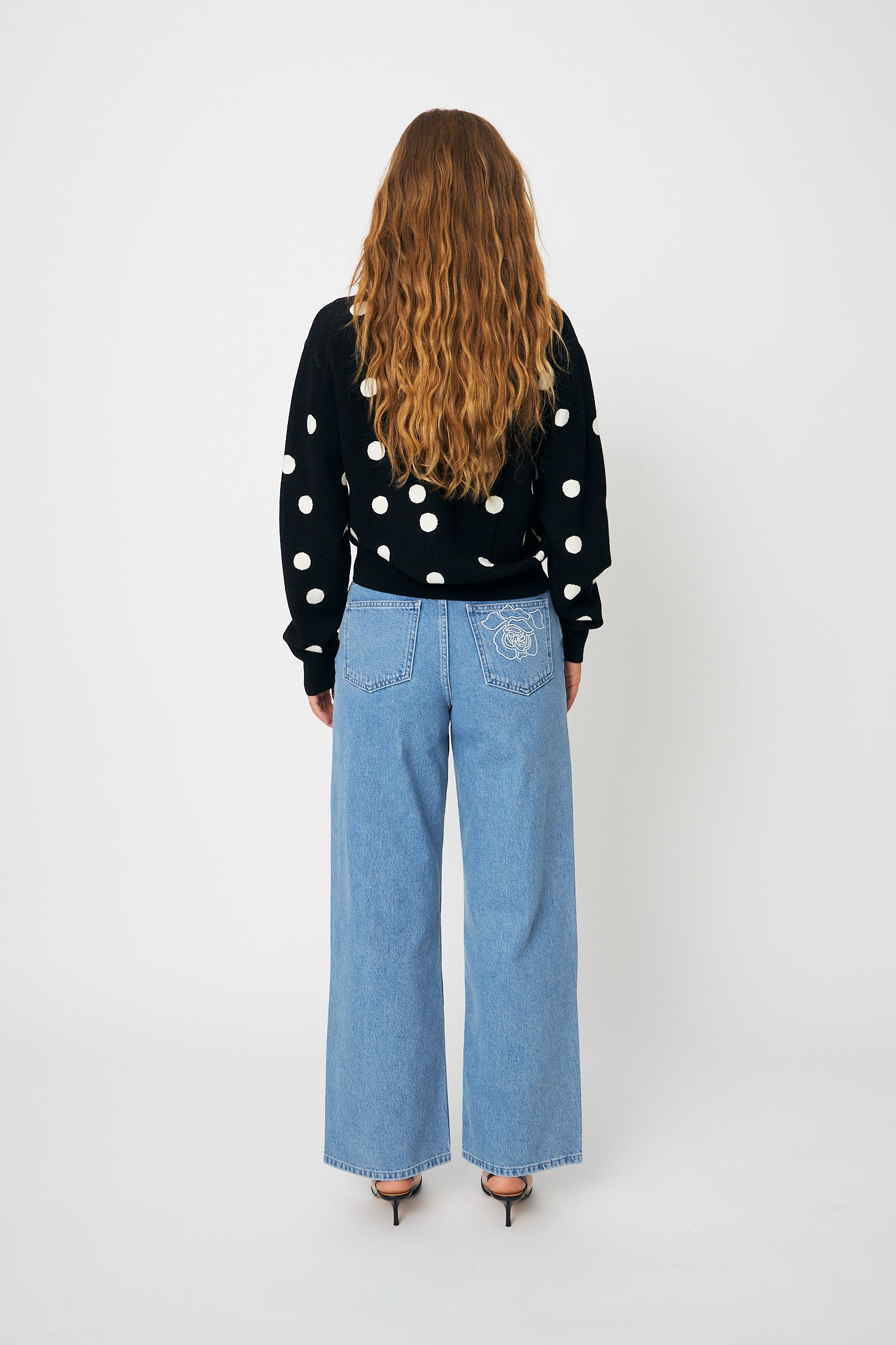 CRAS Lovemycras Pullover Knit 8123 Black White Dot