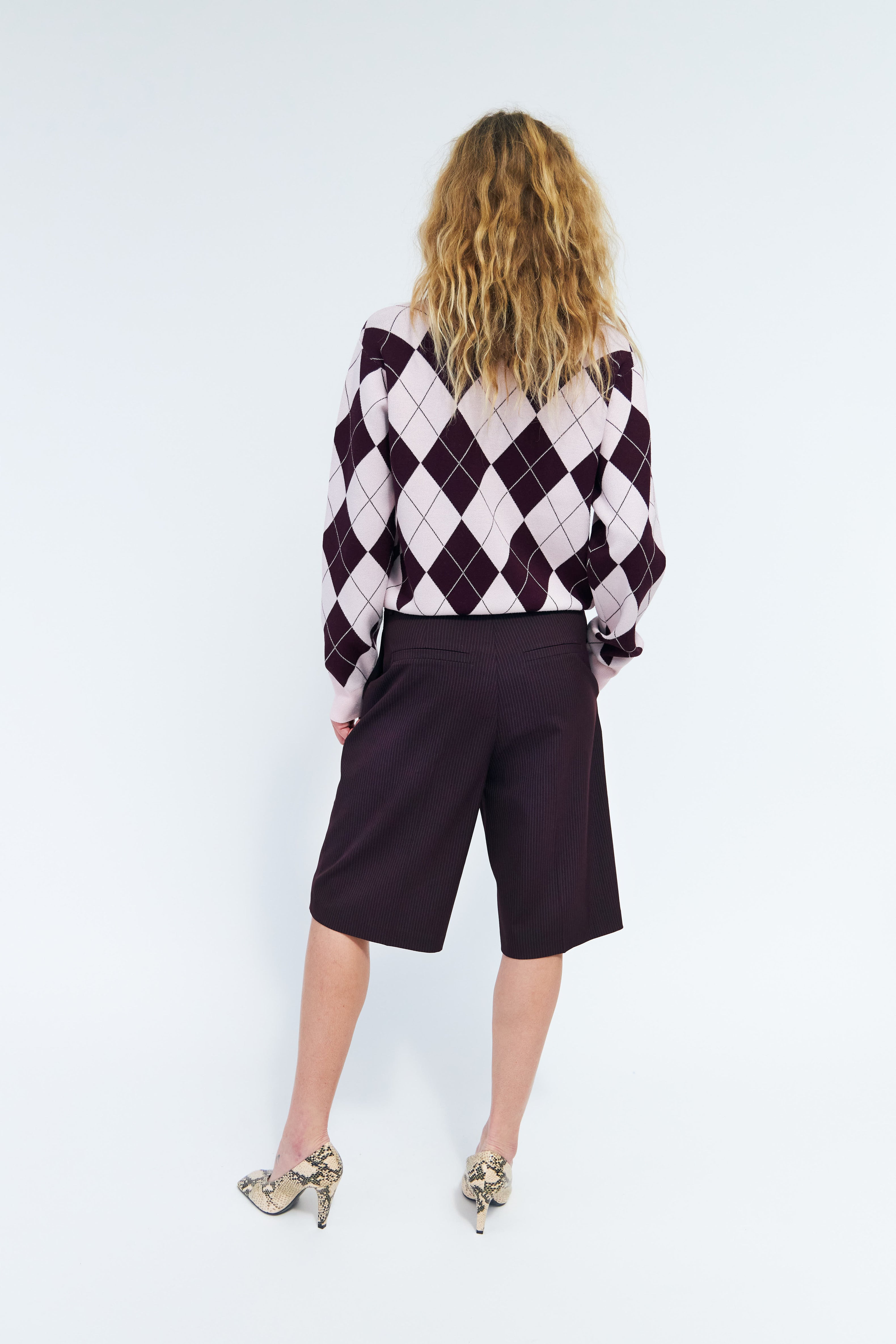 CRAS Lovemycras Pullover Pullover Pink Grape Check