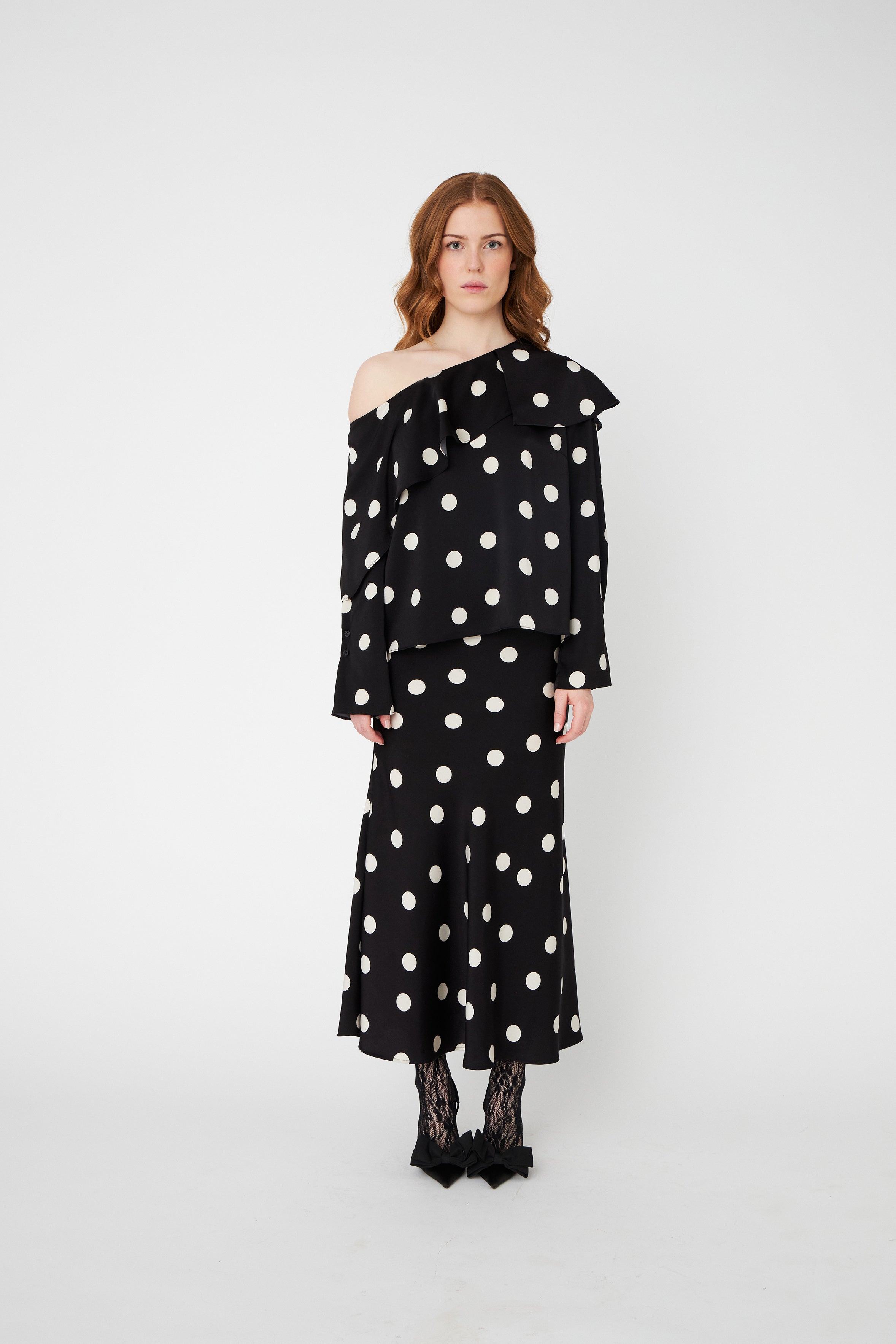 CRAS Maidencras Blouse Blouse 8123 Black White Dot