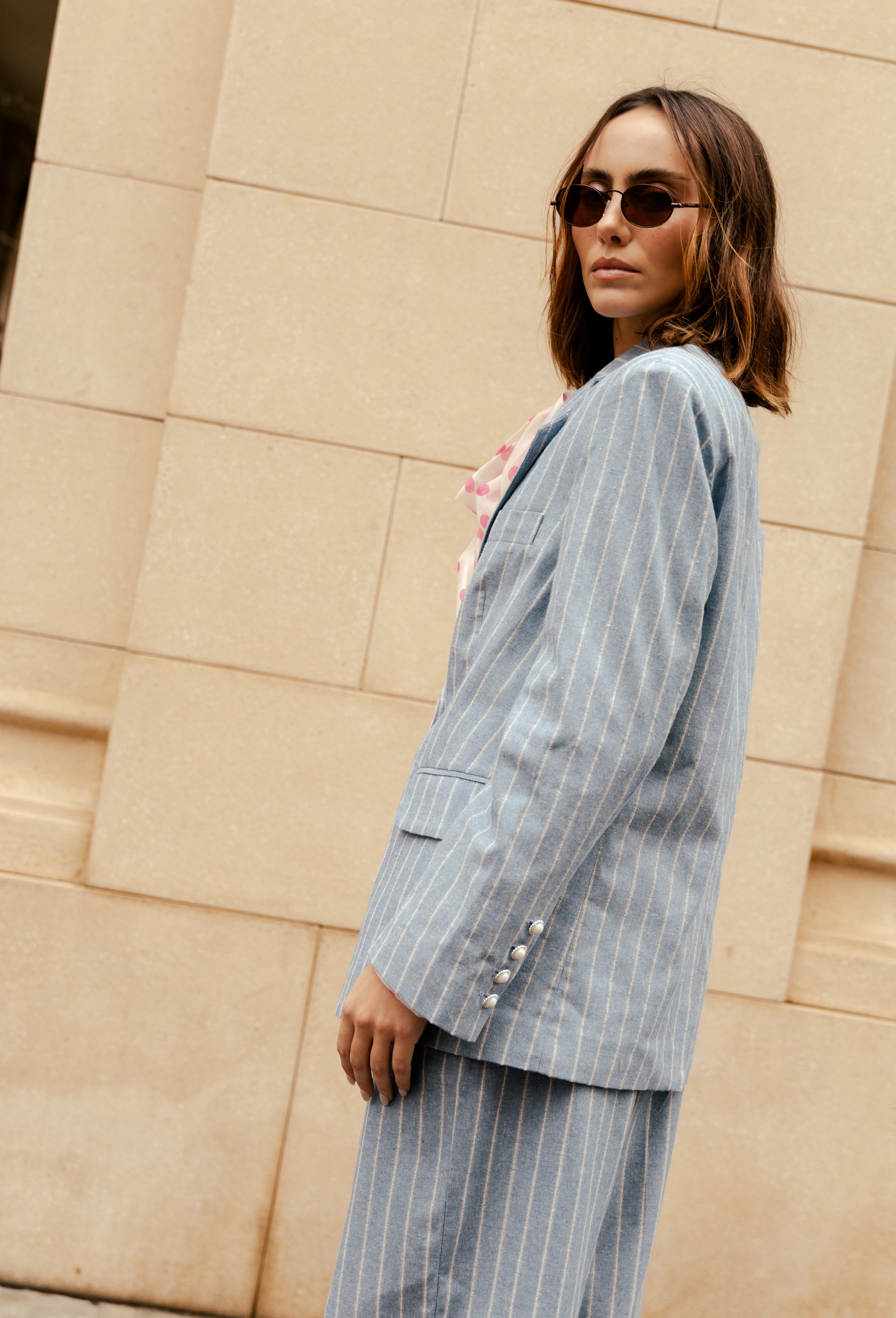 CRAS Milancras Blazer Blazer 7021 Blue Stripe